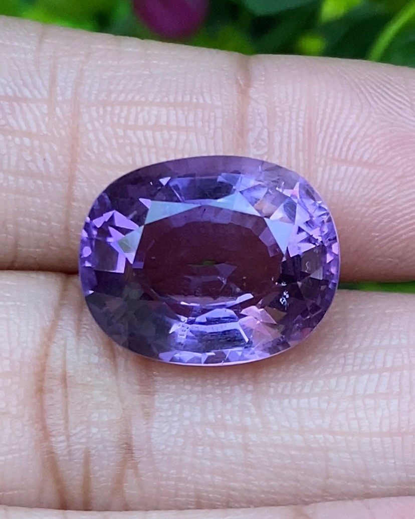 พลอย อเมทิส Amethyst 11.83 กะรัต (Cts.) พลอยแท้ อัญมณีมงคลประจําวันเกิด เครื่องประดับพลอย