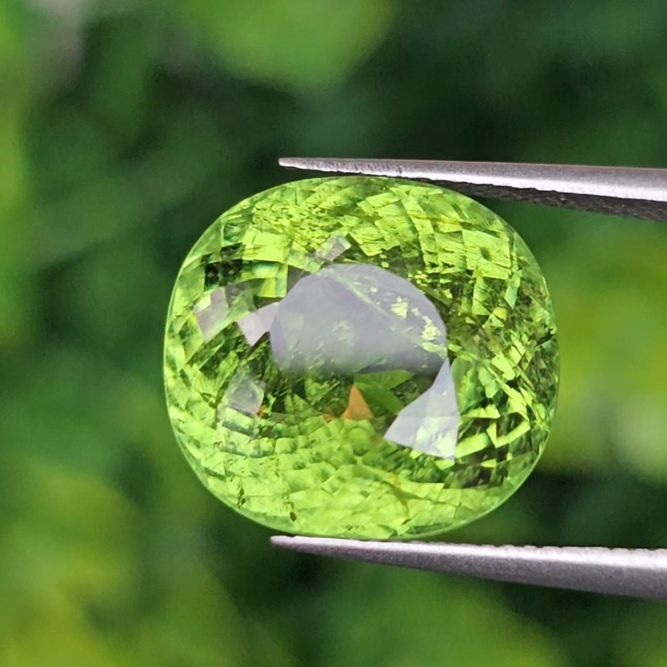 พลอย พาไรบ้า ทัวร์มาลีน Paraiba Tourmaline 11.02 กะรัต (Cts.) *สีพิเศษ เขียวนีออน neon green พร้อมใบเซอร์ พลอยแท้อัญมณีมงคล ประจําวันเกิด เครื่องประดับพลอย