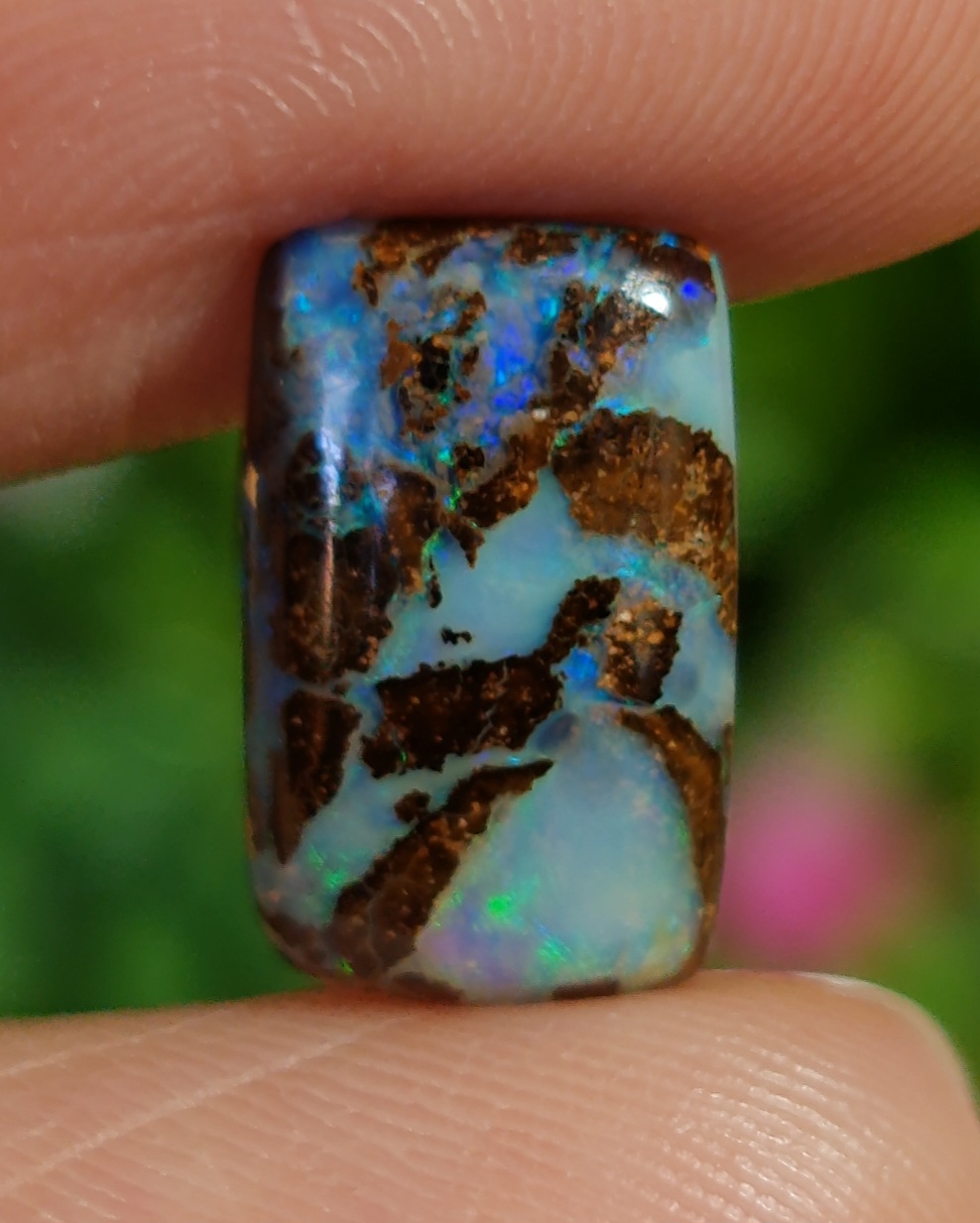 พลอย โบลเดอร์ โอปอล ออสเตรเลีย Australian Boulder Opal 2.80 กะรัต (Cts.) พลอยแท้ อัญมณีมงคลประจําวันเกิด เครื่องประดับพลอย