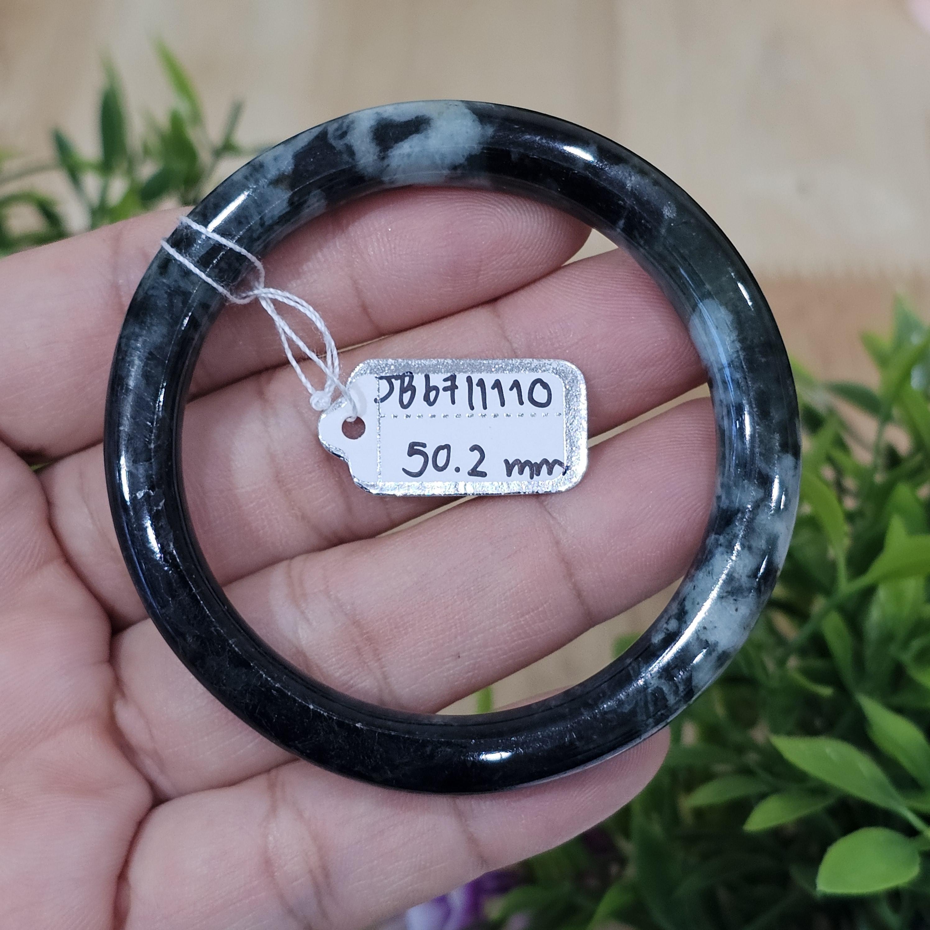 JB6711110 หยก พม่า แท้ Jade กำไลหยก (Jadeite bracelet) พม่า (Myanmar) 50.2 มม.