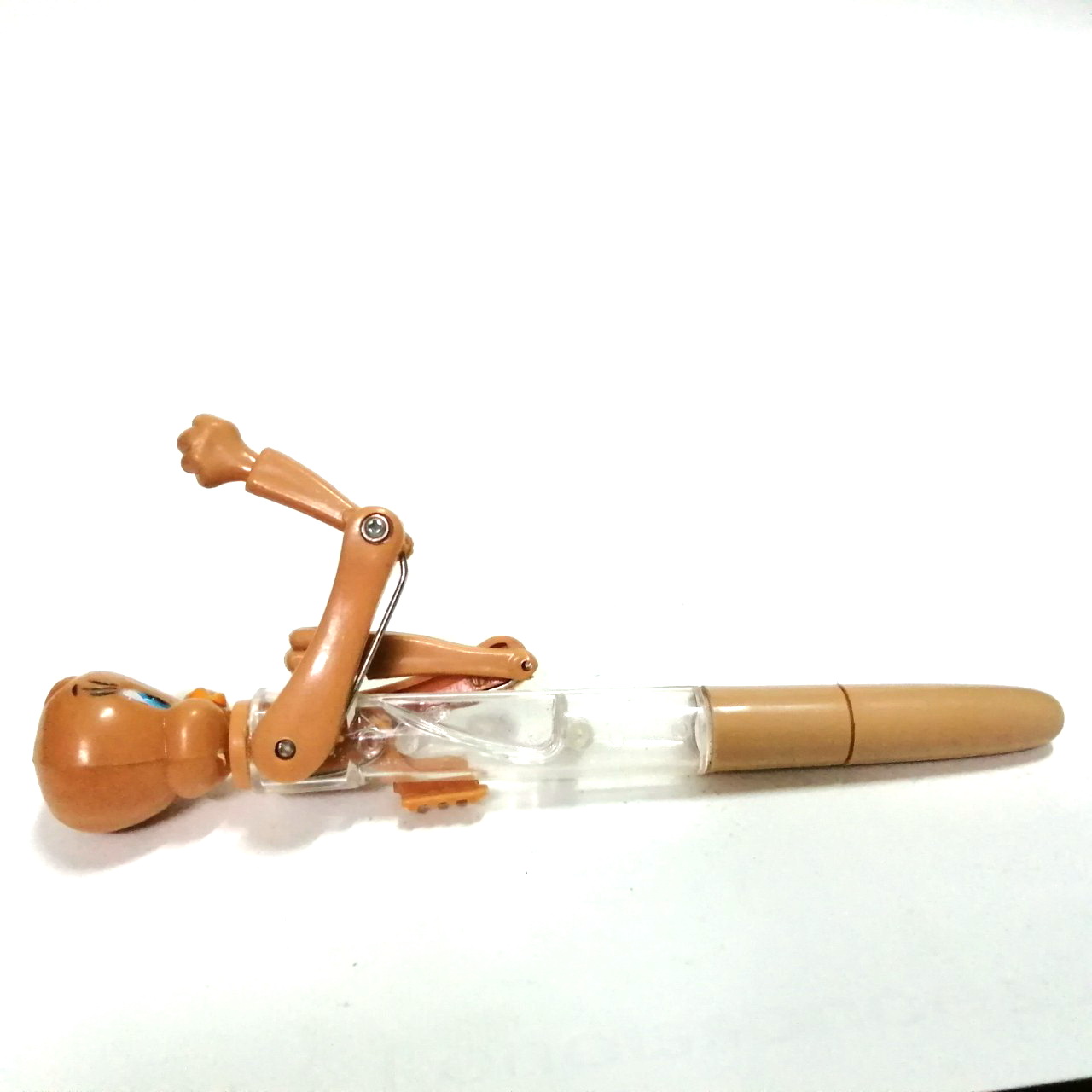 ปากกาสำหรับสะสมเท่านั้น หมึกแห้งตามเวลา กลไกไม่สมบูรณ์ ชกมวย นกทวีตตี้ สีน้ำตาล งานเก่าเก็บ สภาพดี มีรอยบ้าง งานเก่าหายาก กลไกใช้ได้มีติดขัดที่แขนข้างหนึ่งบ้าง