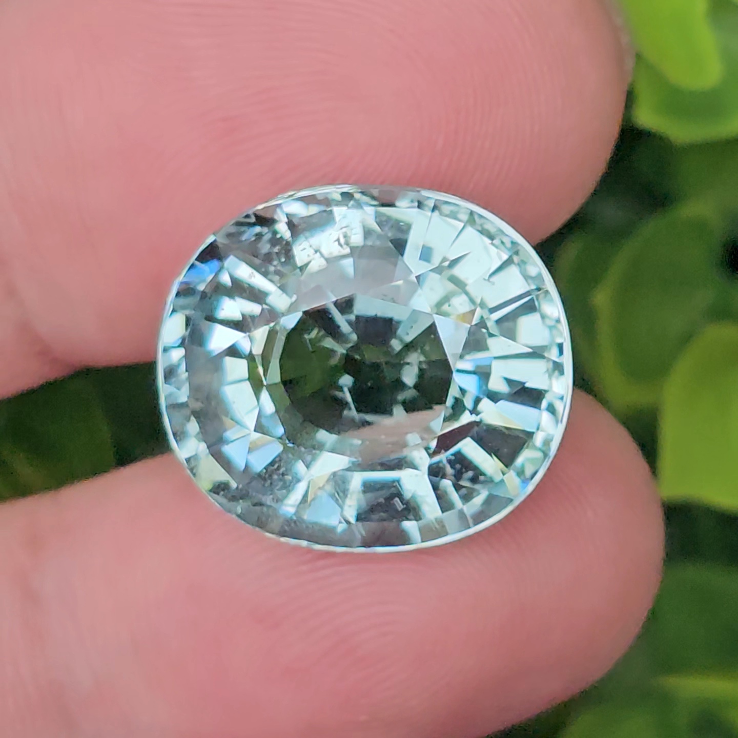 พลอย อความารีน Aquamarine 18.39 กะรัต (Cts.) พลอยแท้ อัญมณีมงคลประจําวันเกิด เครื่องประดับพลอย