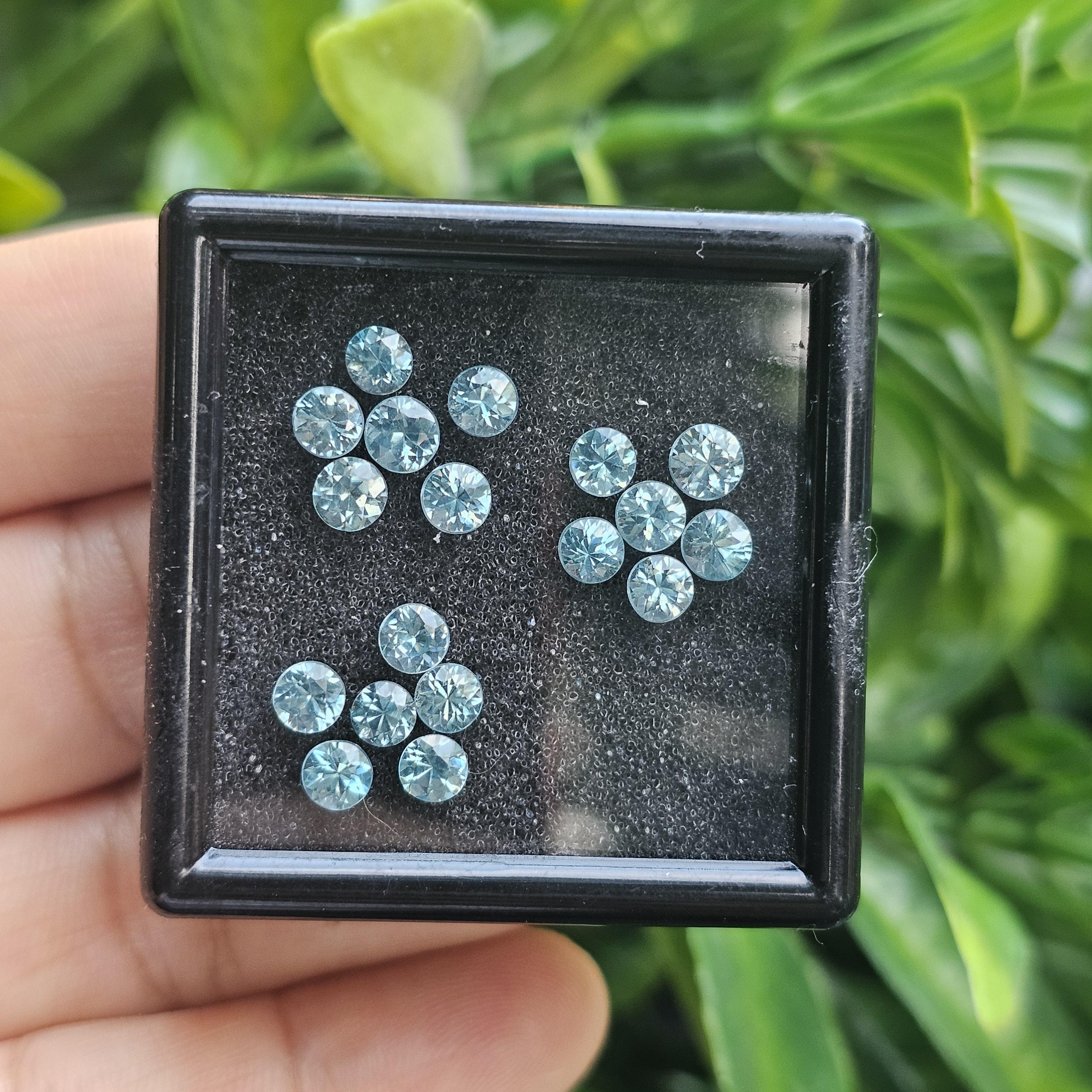 พลอย เพทาย Natural Zircon 7.18 กะรัต (Cts.) 9 เม็ด (18Pcs.) พลอยแท้อัญมณีมงคล ประจําวันเกิด เครื่องประดับพลอย