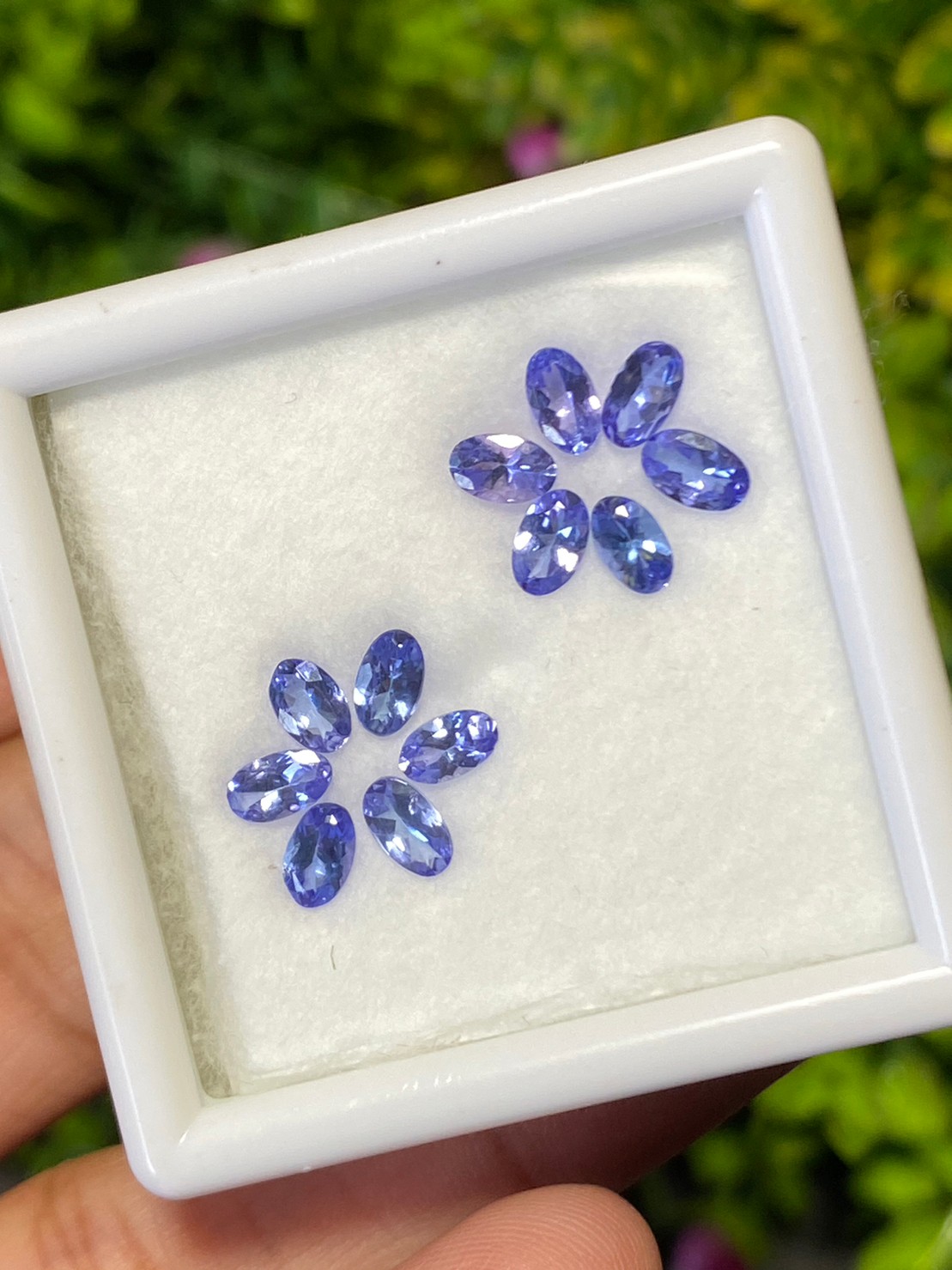 พลอย แทนซาไนท์ Tanzanite 2.78 กะรัต (Cts.) 12 เม็ด พลอยแท้ อัญมณีมงคลประจําวันเกิด เครื่องประดับพลอย