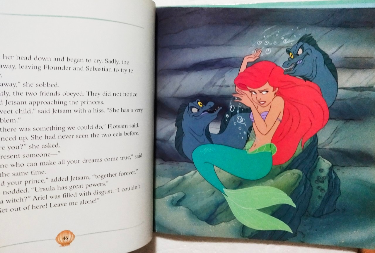 หนังสือนิทานภาพสวย**ปกหลังมีตำหนิตรงสันบนและมีรอยตามภาพ, เจ้าหญิงเงือกน้อย แอเรี่ยล The Little Mermaid