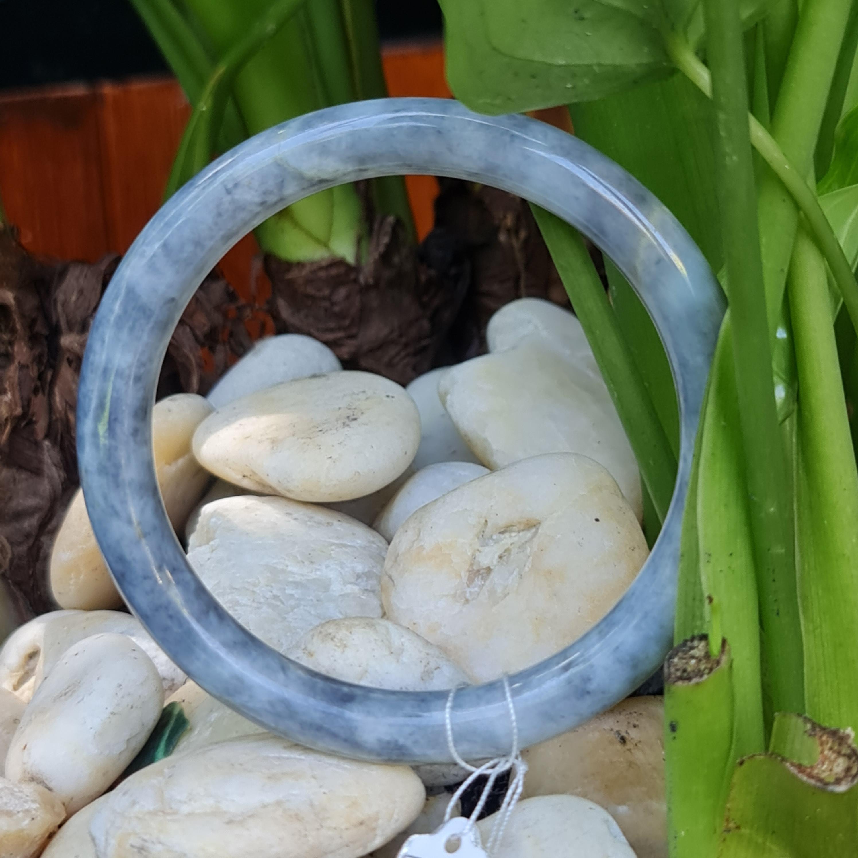 JB6711144 หยก พม่า แท้ Jade กำไลหยก 59.0 มม. (Jadeite bracelet) พม่า (Myanmar)