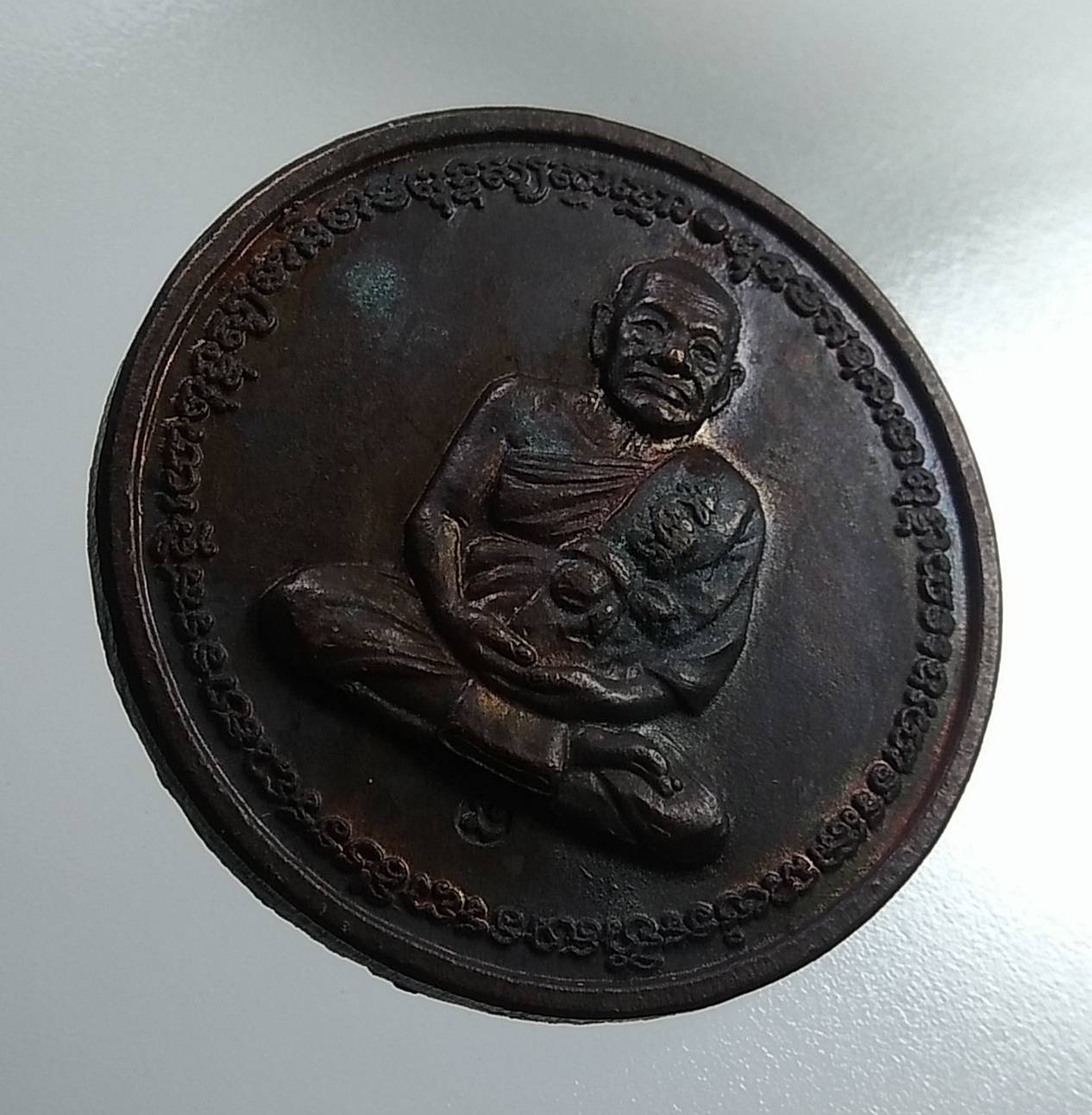 A1883 หลวงพ่อมี วัดมารวิชัย อยุธยา หลังพระราหู รุ่นสุริยุปราคา ปี2538