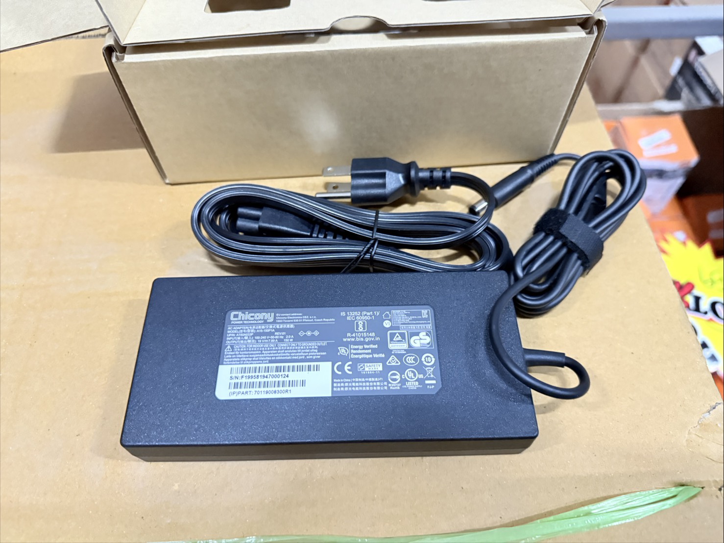 Chicony AC 19V 7.89A Adapter 150W