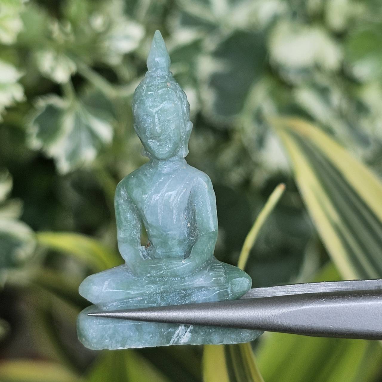 หยก แกะสลัก รูป พระ (Burmese jadeite) 26.45 กะรัต (cts.) หยก พม่า แท้