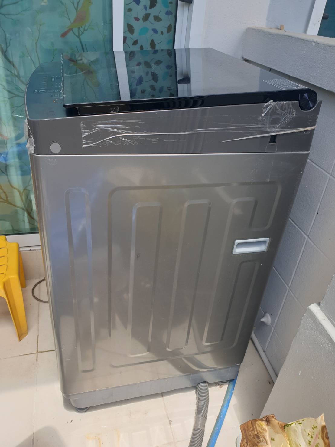 TOSHIBA เครื่องซักผ้าฝาบน ขนาด 10 kg รุ่น AW-UK1100HT ... ประกันยังเหลือ