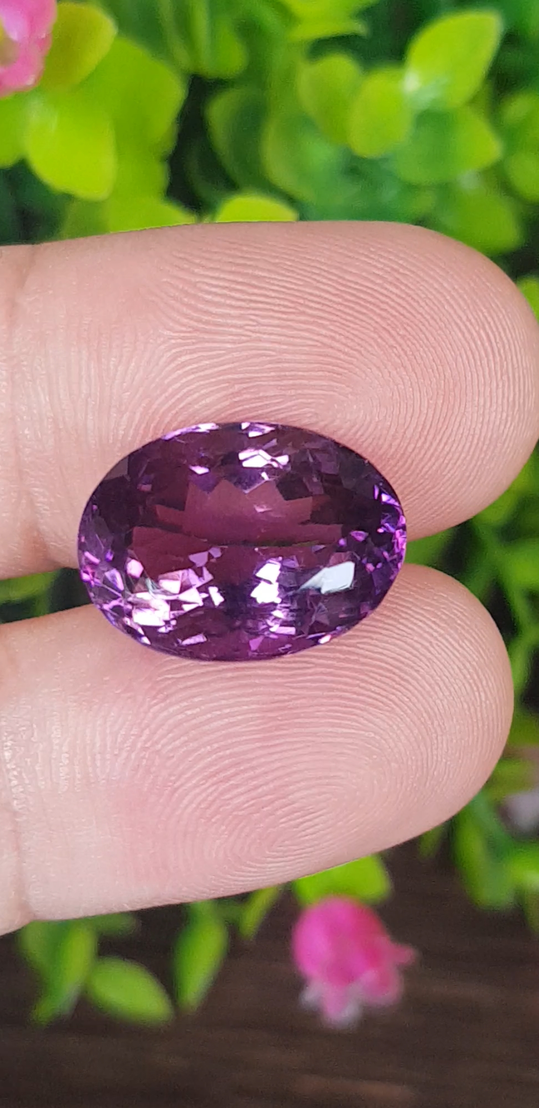 พลอย อเมทิส Amethyst 12.12 กะรัต (Cts.) พลอยแท้ อัญมณีมงคลประจําวันเกิด เครื่องประดับพลอย