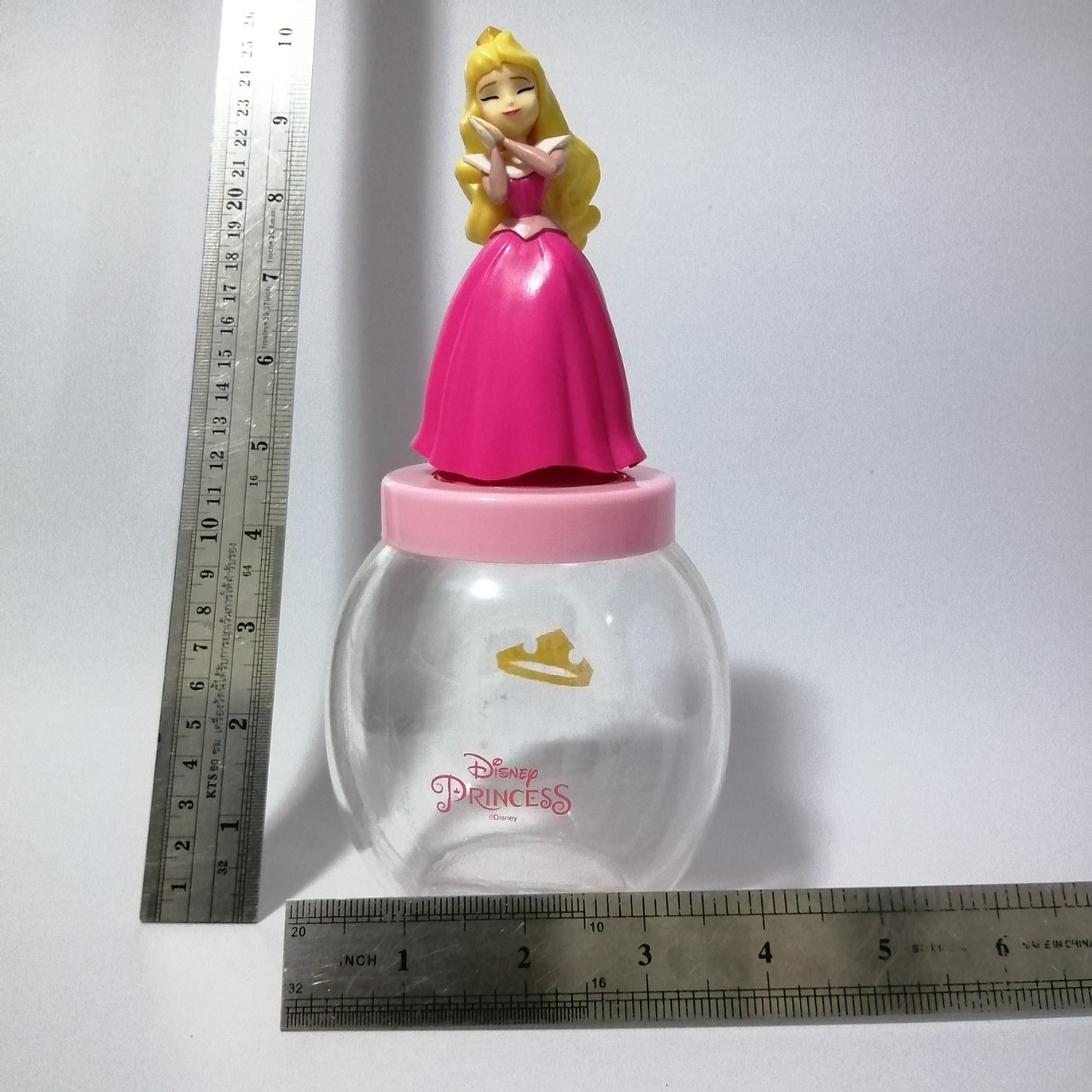 ตุ๊กตาชุดเจ้าหญิงดีสนีย์ ท๊อปเปอร์ขวดโหล พรีเมี่ยมร้านสะดวกซื้อ 7-11 ตัว เจ้าหญิงนิทรา/เจ้าหญิงออโรร่า/Sleeping Beauty ขายพร้อมขวดโหล ฝาด้านบนใช้วางท๊อปเปอร์ได้