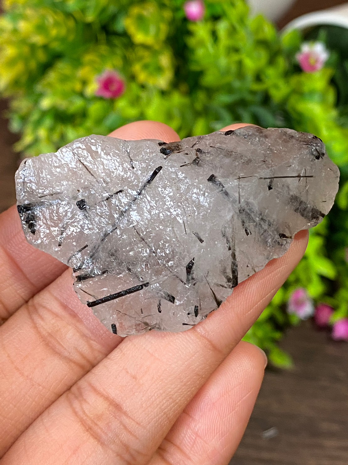 ก้อน ไหมดำ ควอตซ์ แก้วขนเหล็ก Black Rutilated Quartz Rough 147.39 กะรัต Cts. พลอยแท้ อัญมณีมงคลประจําวันเกิด เครื่องประดับพลอย