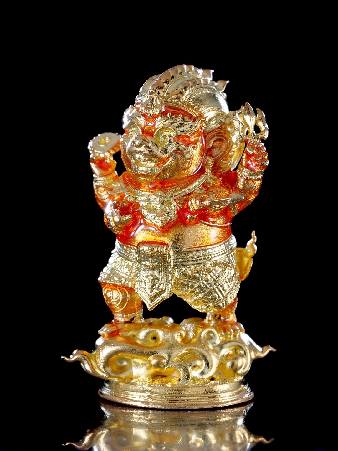 หนุมานชาญสมร รุ่น บารมีศิวาอวตาร รายการพิเศษศูนย์จอง เนื้อบรอนซ์ชุบทองลงยา