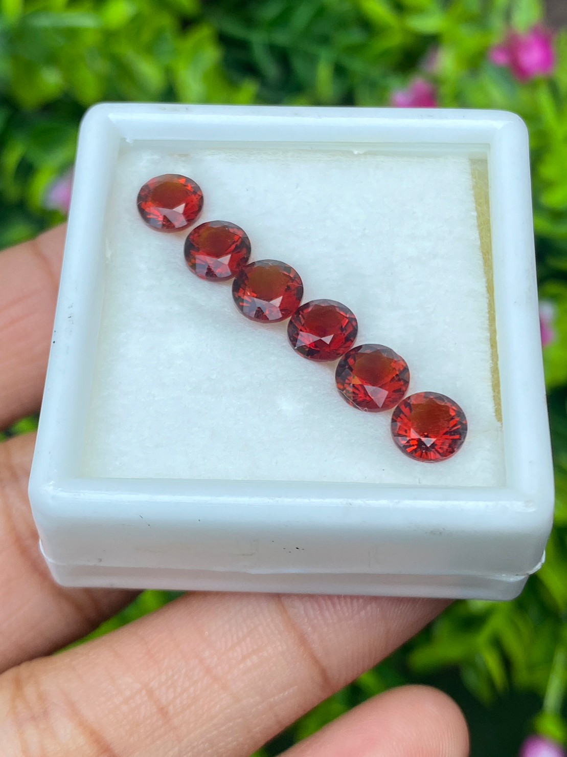 พลอย ซิทริน Citrine 4.60 กะรัต(Cts.) 6 เม็ด Pcs. พลอยแท้ อัญมณีมงคลประจําวันเกิด เครื่องประดับพลอย