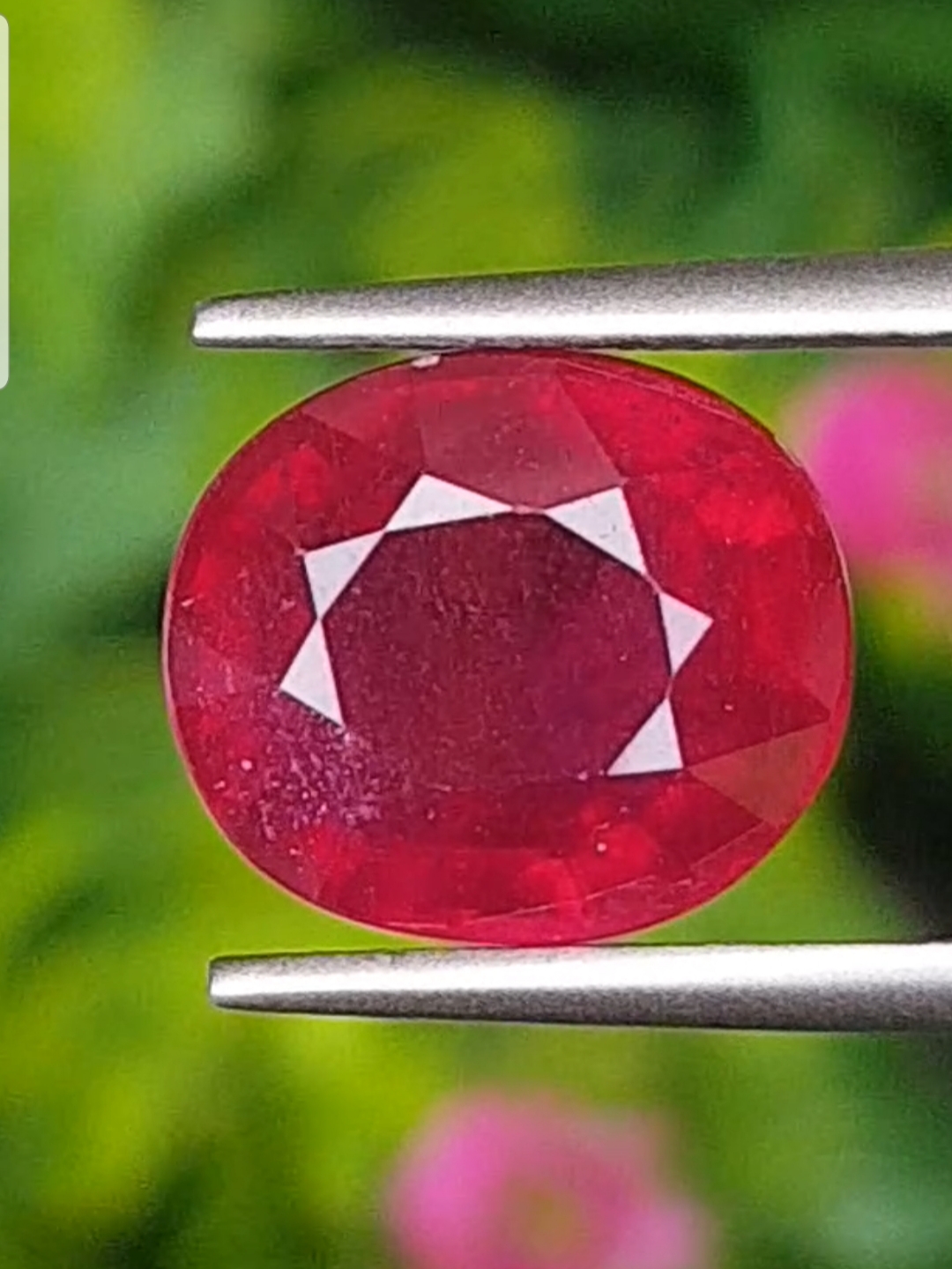 พลอย ทับทิม (Ruby Sapphire) 5.62 กะรัต (Cts.) พลอยแท้ อัญมณีมงคลประจําวันเกิด เครื่องประดับพลอย