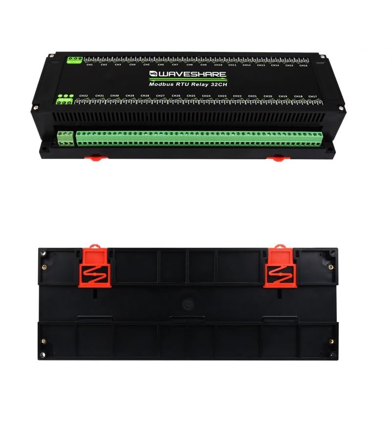 Modbus RTU 32-Ch Relay Module, RS485 Interface, With Multiple Isolation Protection Circuits