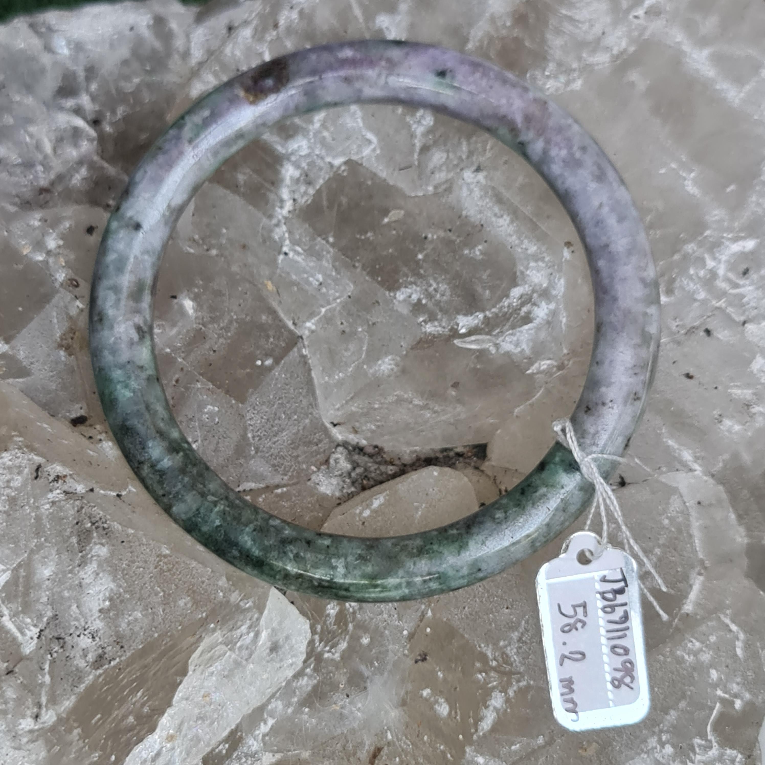 JB6711098 หยก พม่า แท้ Jade กำไลหยก 58.2 มม. (Jadeite bracelet) พม่า (Myanmar)