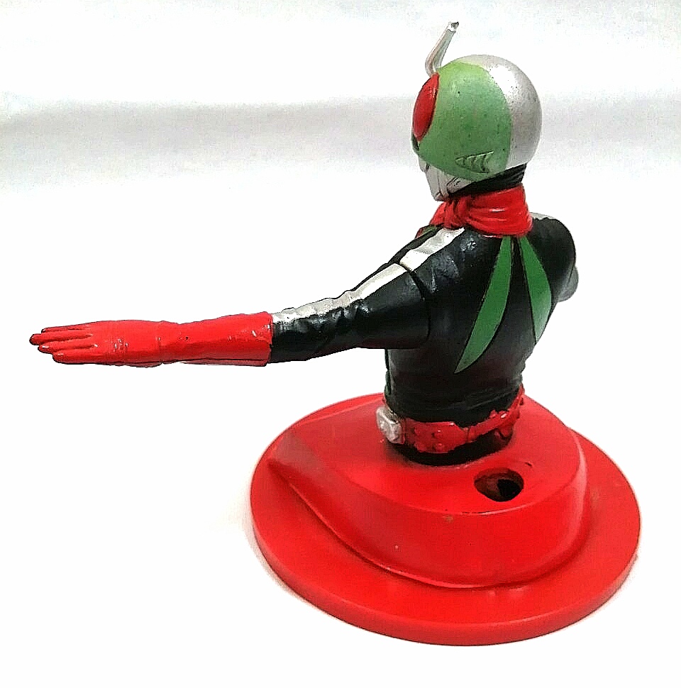 ของสะสม ท็อปเปอร์ฝาแก้วน้ำโรงหนัง ไอ้มดแดงหมายเลข2 ไรเดอร์2 V2, Masked Rider2 **ซ่อมสีและเขา