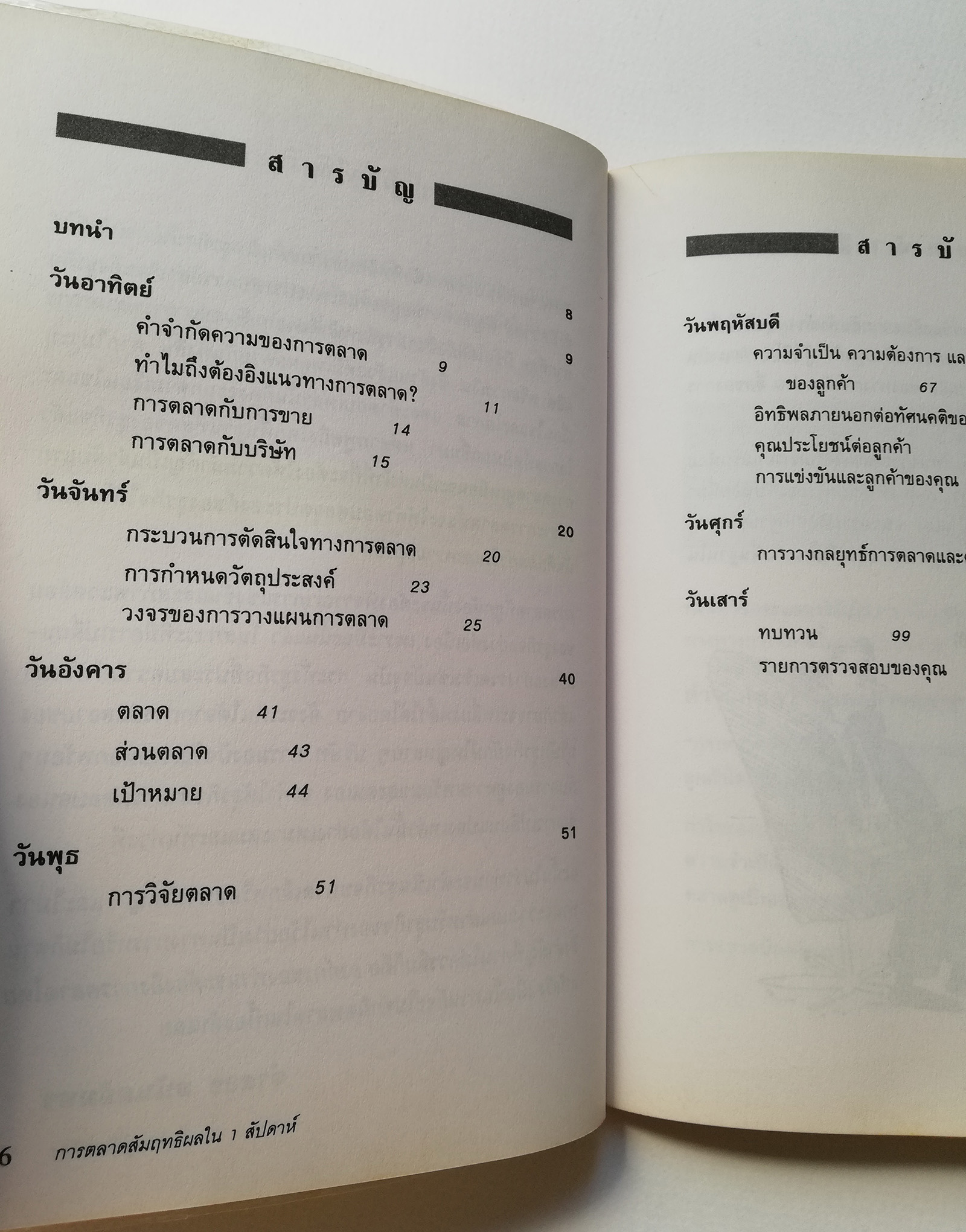 หนังสือการตลาด "การตลาดสัมฤทธิ์ผล ใน 1 สัปดาห์" **หนังสือมีตำหนิ มีรอยปากกาไฮไลท์ตามภาพ -แสวงหาโอกาสทางการตลาด -สร้างความเข้าใจกับลูกค้า -วางแผนเพื่อสร้างกำไร -วางกลยุทธ์ที่มีประสิทธิผล