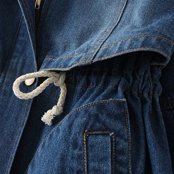 เสื้อโค้ทยีนส์กันหนาวใส่ติดลบ มีฮู้ด ซับขนนุ่ม (11650LM)