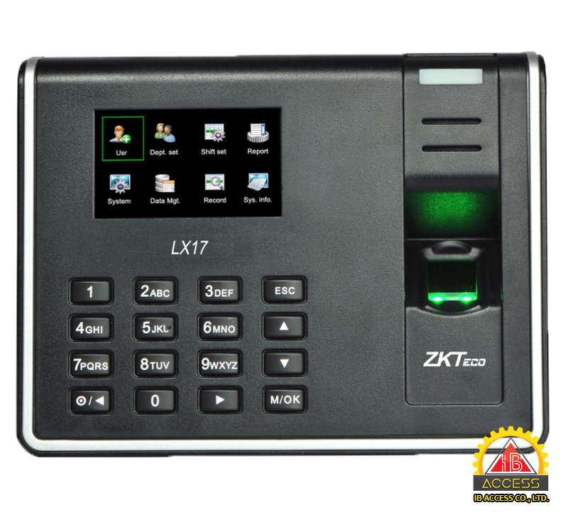 เครื่องสแกนลายนิ้วมือ ยี่ห้อ ZKTeco รุ่น LX17