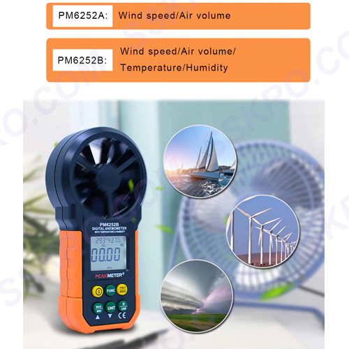 PEAKMETER เครื่องวัดแรงลม PM6252B