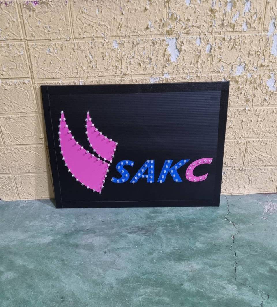 ป้ายไฟเชียร์ พื้นฟิวเจอร์บอร์ด