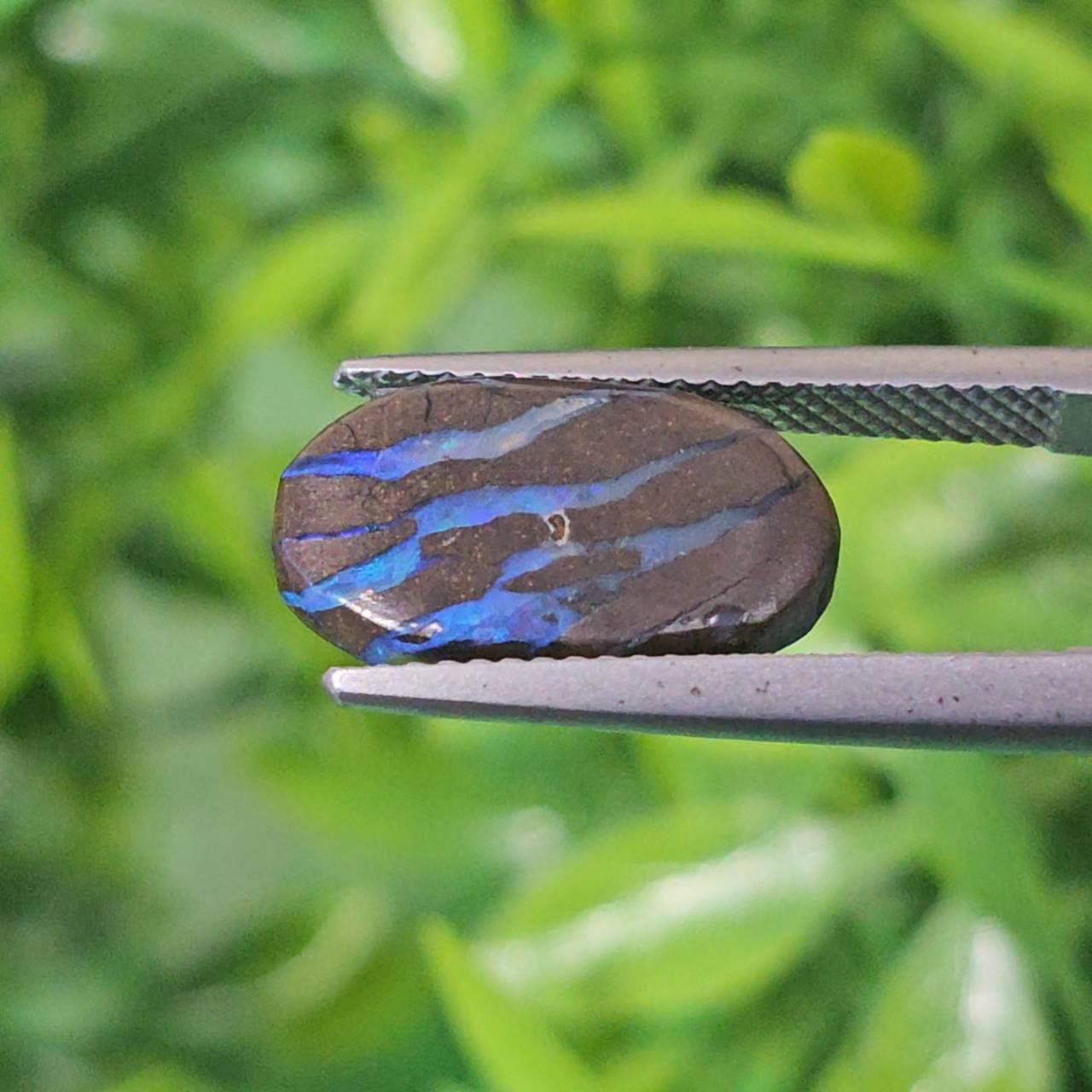 พลอย โบลเดอร์ โอปอล ออสเตรเลีย Australian Boulder Opal 5.06 กะรัต (Cts.) พลอยแท้ อัญมณีมงคลประจําวันเกิด เครื่องประดับพลอย