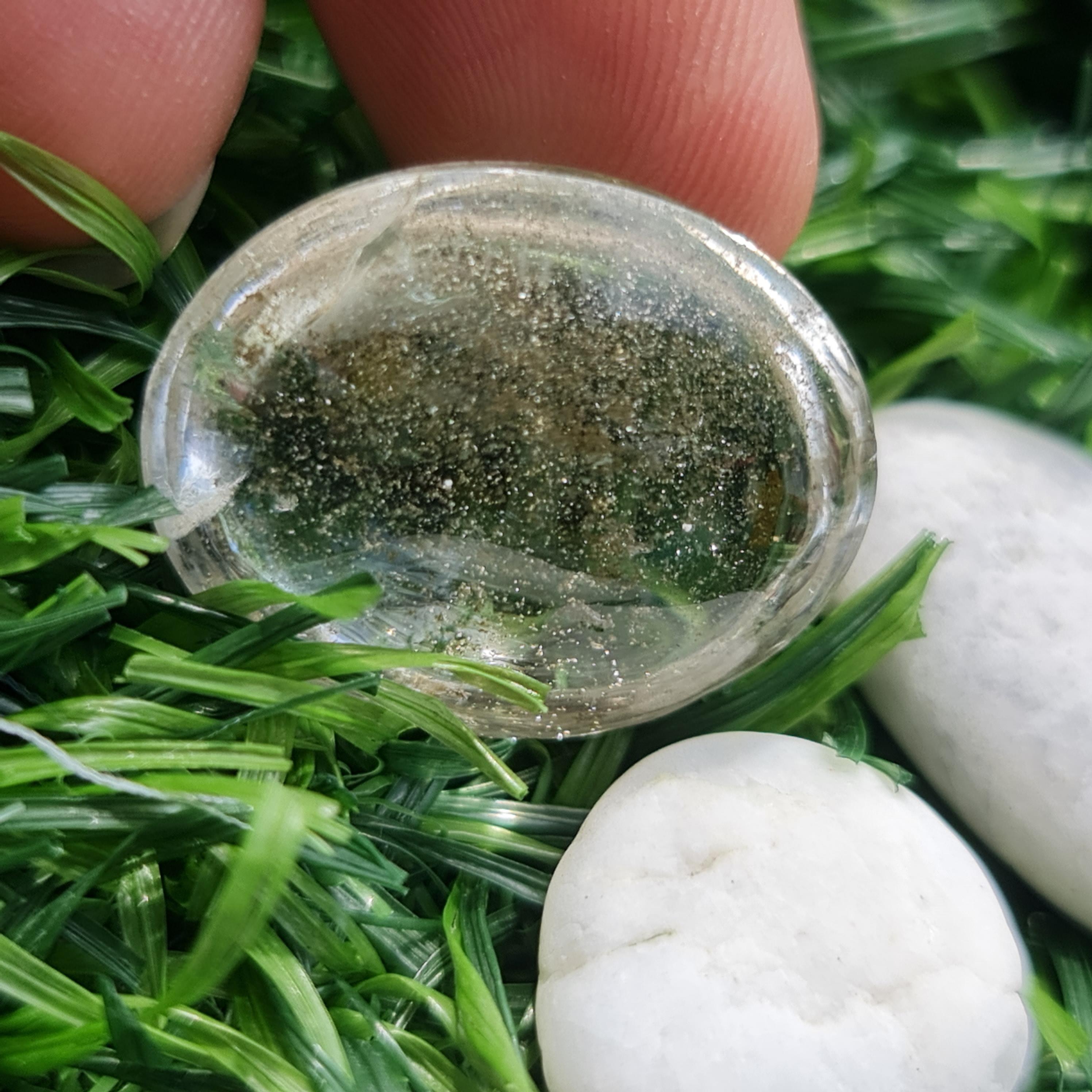 โป่งข่าม ควอตซ์ Rutilated Quartz 30.79กะรัต Cts. พลอยแท้ อัญมณีมงคลประจําวันเกิด เครื่องประดับพลอย