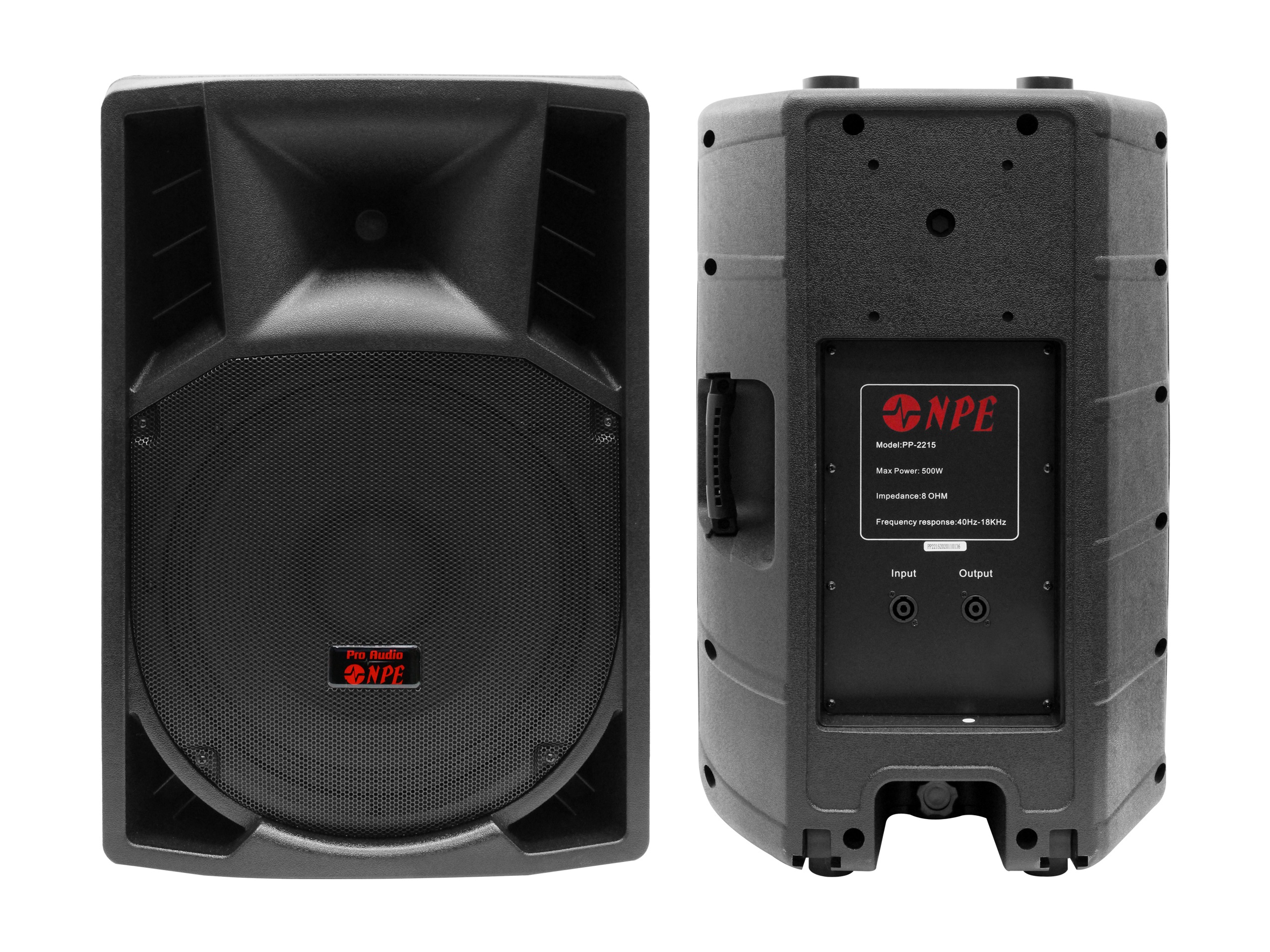 NPE PP-2215 500W ตู้ลำโพงพลาสติก 15"