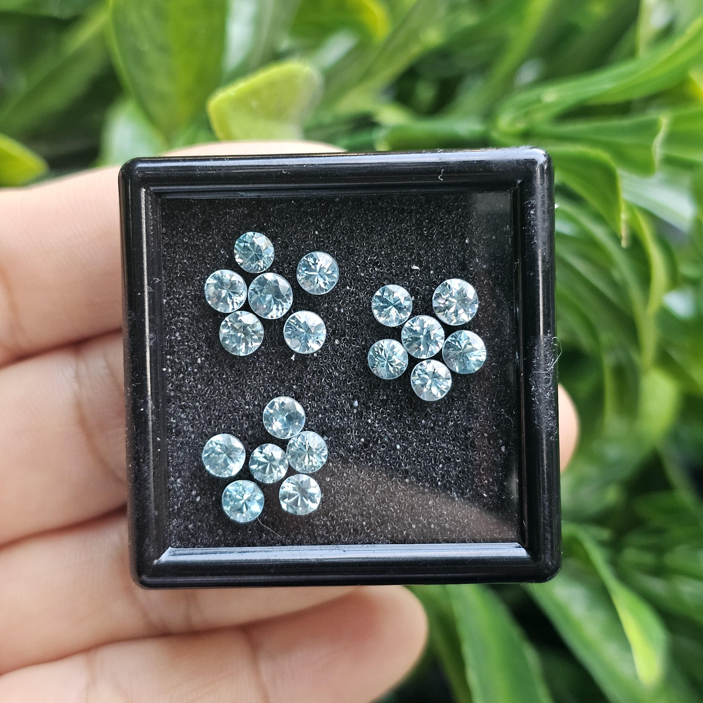 พลอย เพทาย Natural Zircon 7.18 กะรัต (Cts.) 9 เม็ด (18Pcs.) พลอยแท้อัญมณีมงคล ประจําวันเกิด เครื่องประดับพลอย