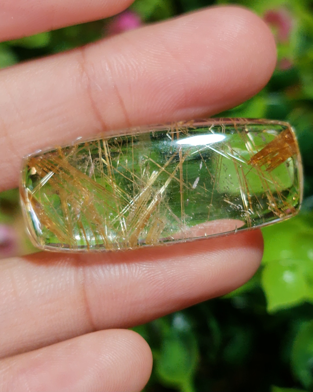 ไหมทอง ควอตซ์ Golden Rutilated Quartz 53.74 กะรัต Cts. พลอยแท้ อัญมณีมงคลประจําวันเกิด เครื่องประดับพลอย