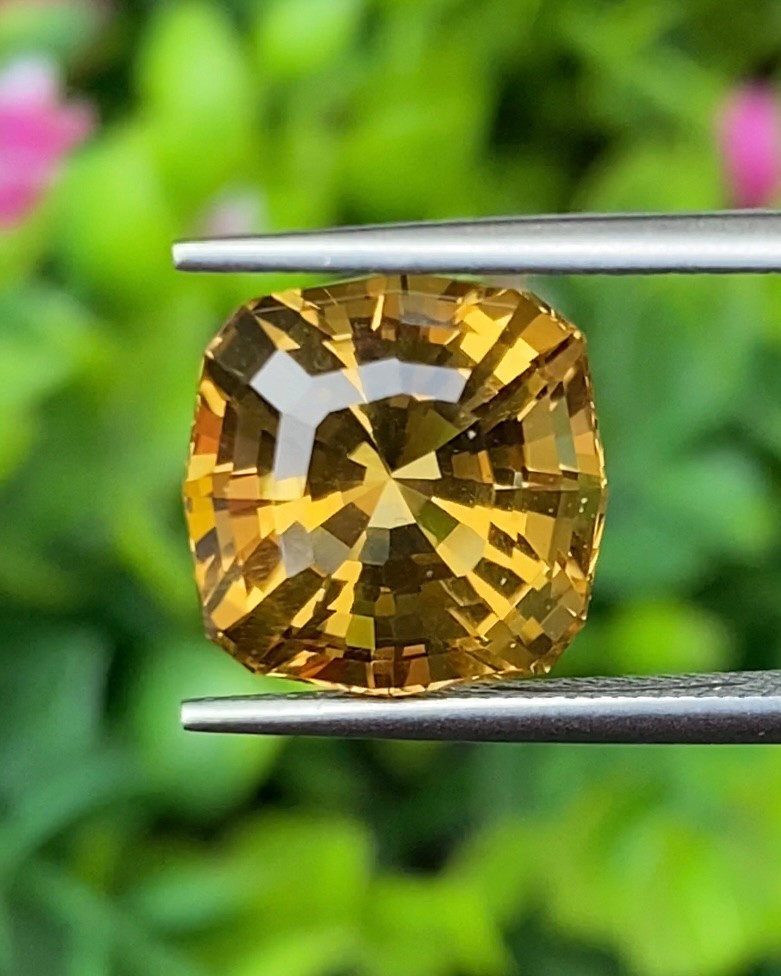 พลอย ซิทริน Citrine 7.25 กะรัต (Cts.) พลอยแท้ อัญมณีมงคลประจําวันเกิด เครื่องประดับพลอย