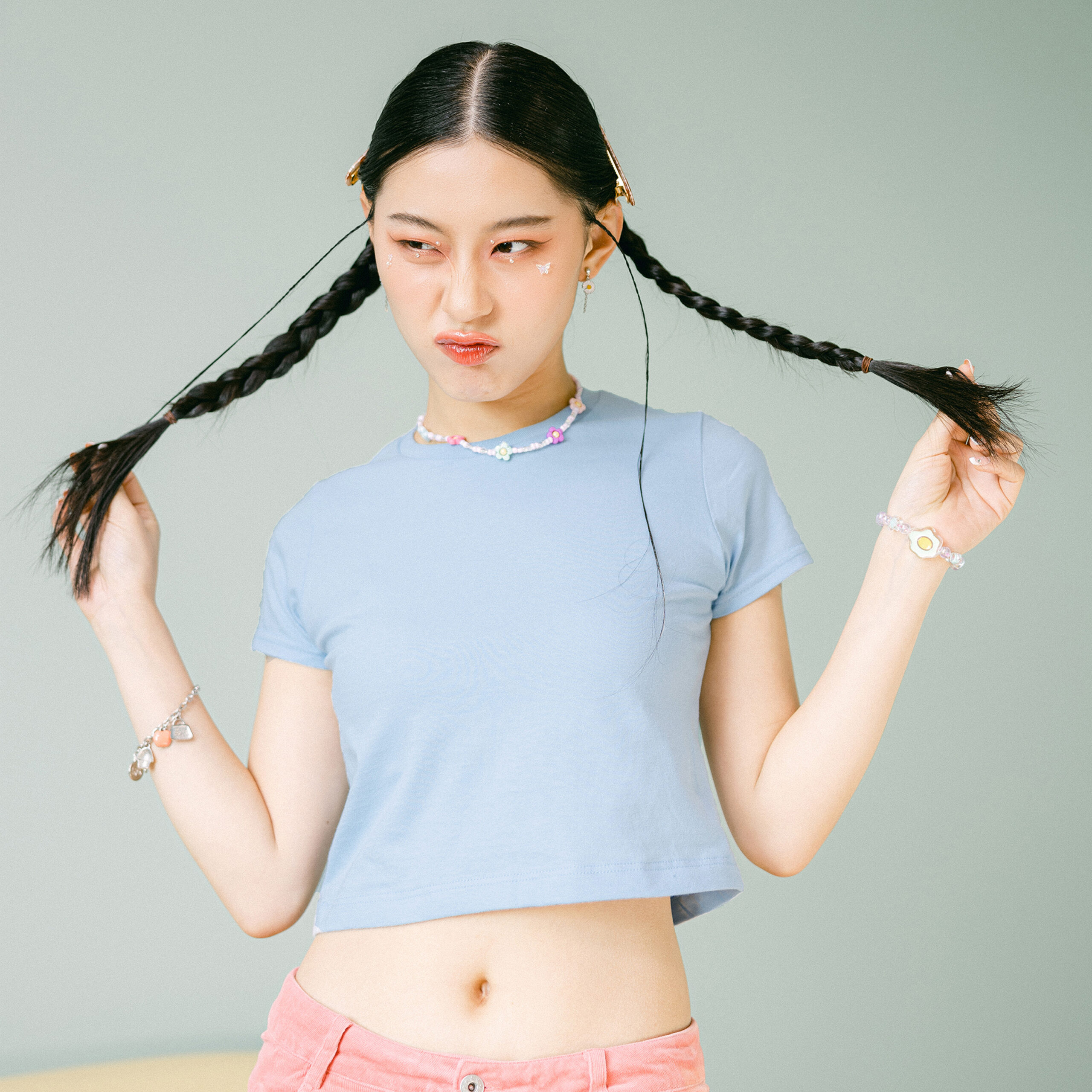 เสื้อยืด GILDAN 76T00L แซสซี่ ครอป