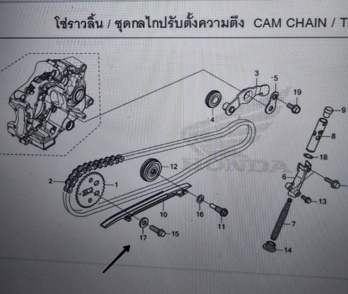 แหวนรองเฟืองโซ่ราวลิ้น เวฟ110ไอ(ปี2021-25)/เวฟ125ไอ(ปี2023-25)