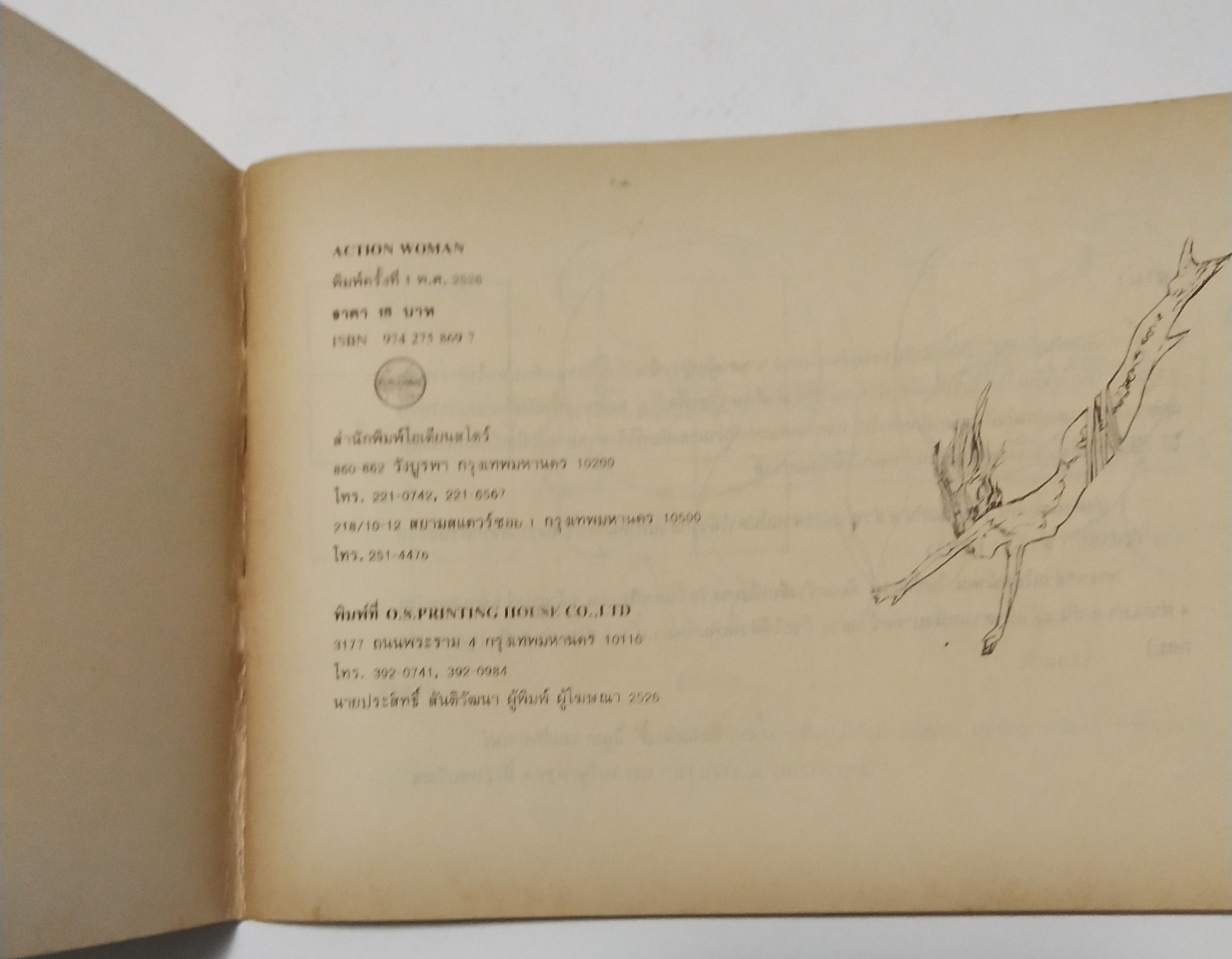 หนังสือภาพเก่าปี 2526 "รวมภาพแอ๊คชั่น หญิง" รวบรวมโดย ส. ธนารัตนสฤษดิ์