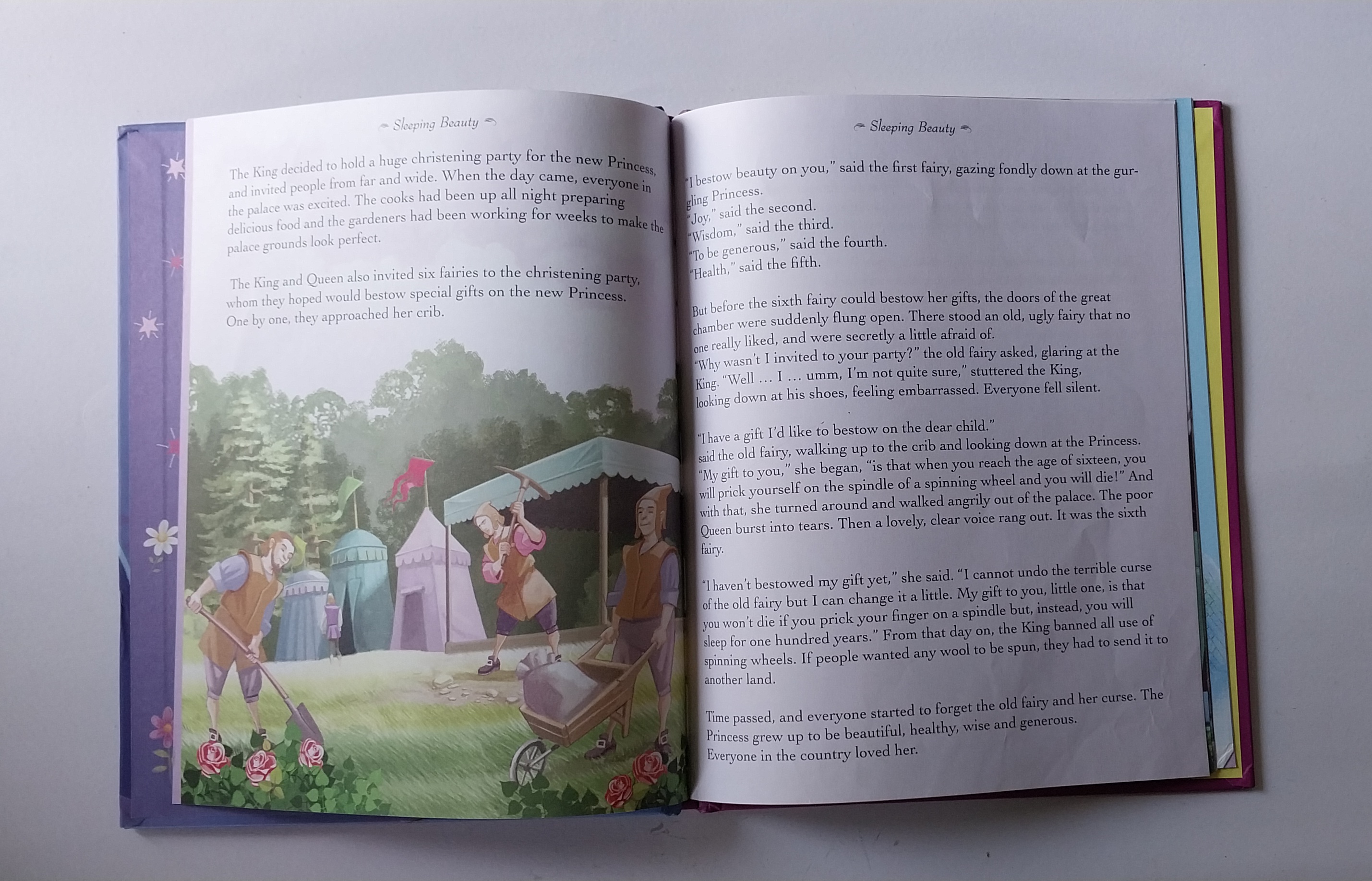 มีหลายภาพ, เจ้าหญิงนิทรา,หนังสือนิทานปกแข็งภาษาอังกฤษ ขนาด 21 ซม. ,3 in 1 Fairy Tale Treasures,Sleeping Beauty and other fairytales