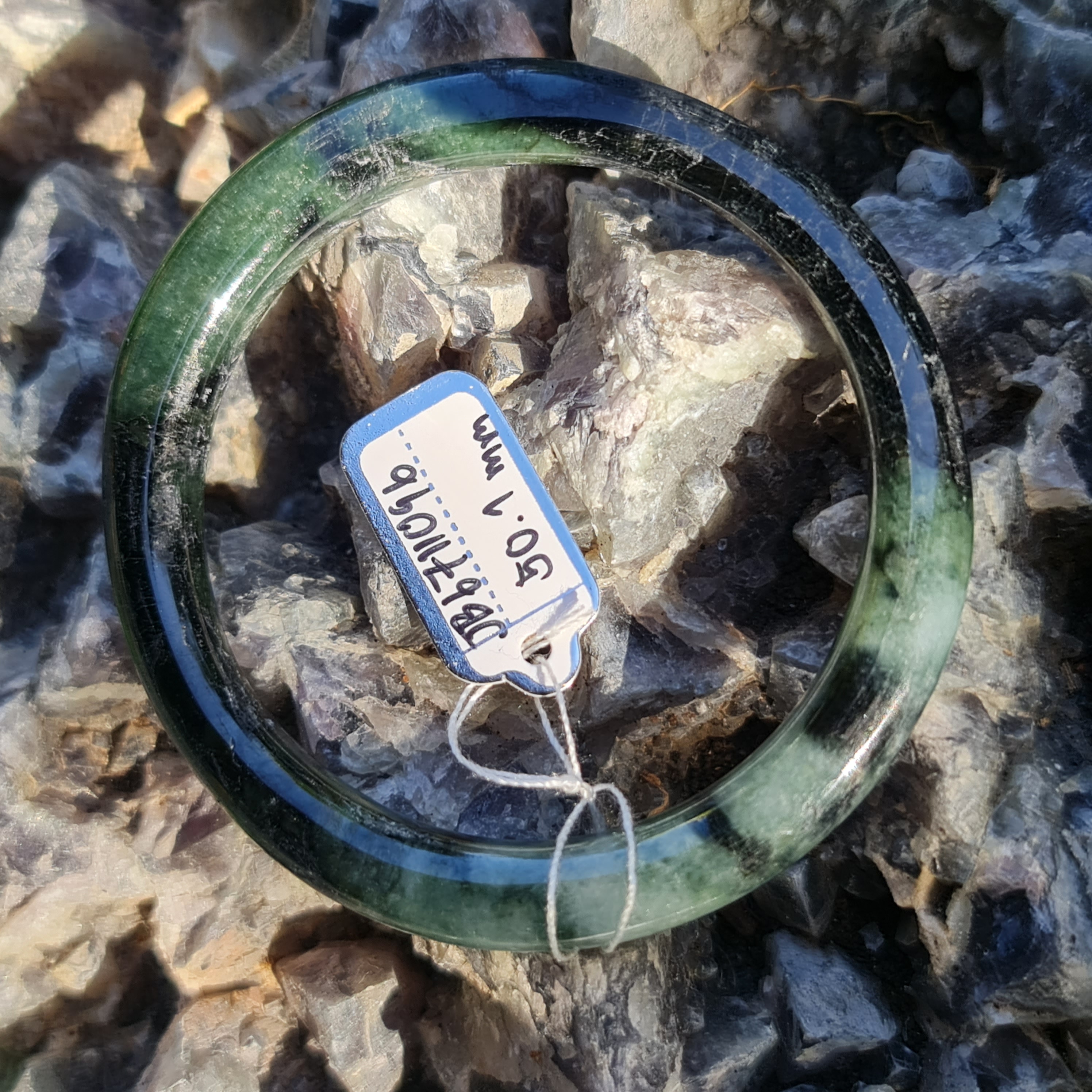 JB6711096 หยก พม่า แท้ Jade กำไลหยก (Jadeite bracelet) พม่า (Myanmar) 50.1 มม.