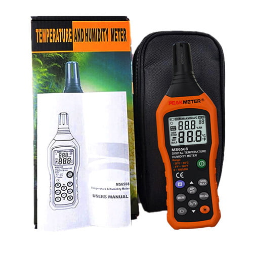 PEAKMETER เครื่องวัดอุณหภูมิ ความชื้น PM6508