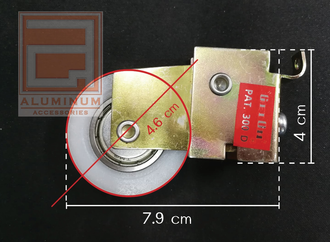 Get-On ล้อบานเลื่อน(ล้อแดง) บานหน้าต่าง ประตู อลูมิเนียม