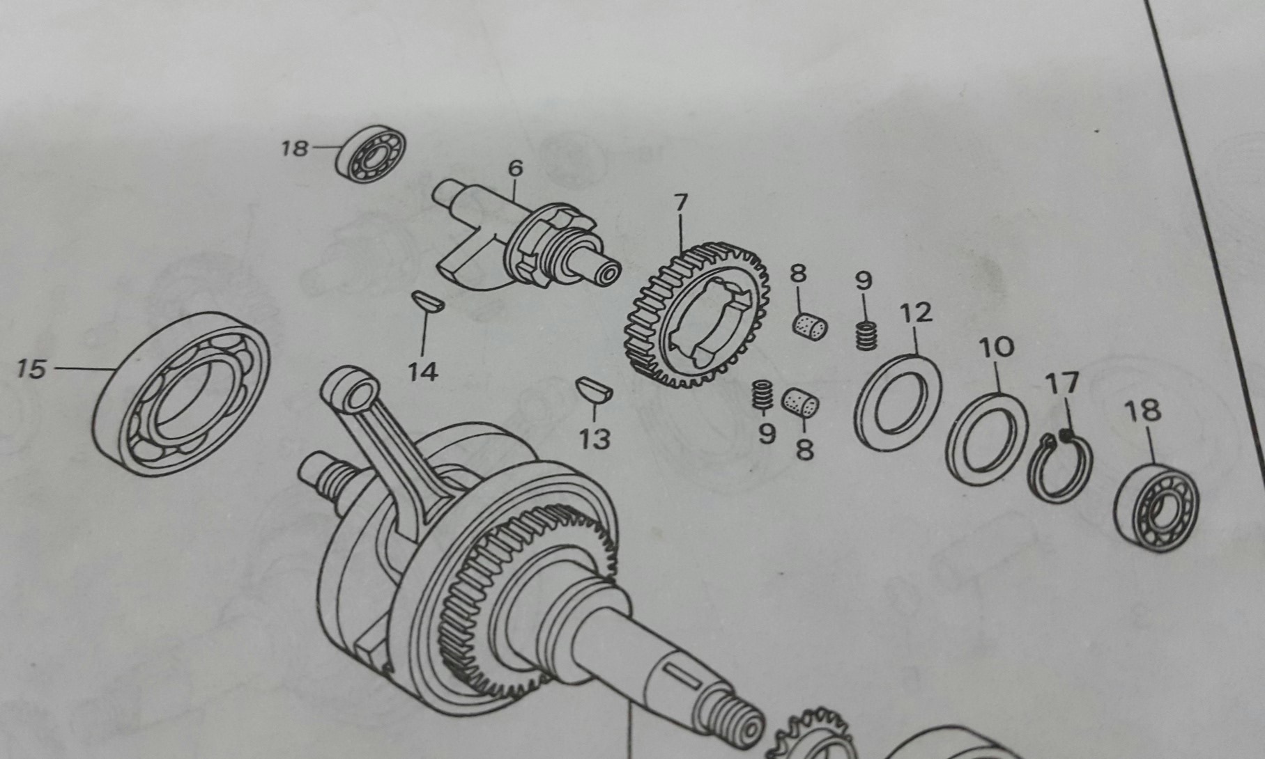 ลูกปืนบาลานเซอร์(#6301)โซนิค125/ ฯลฯ