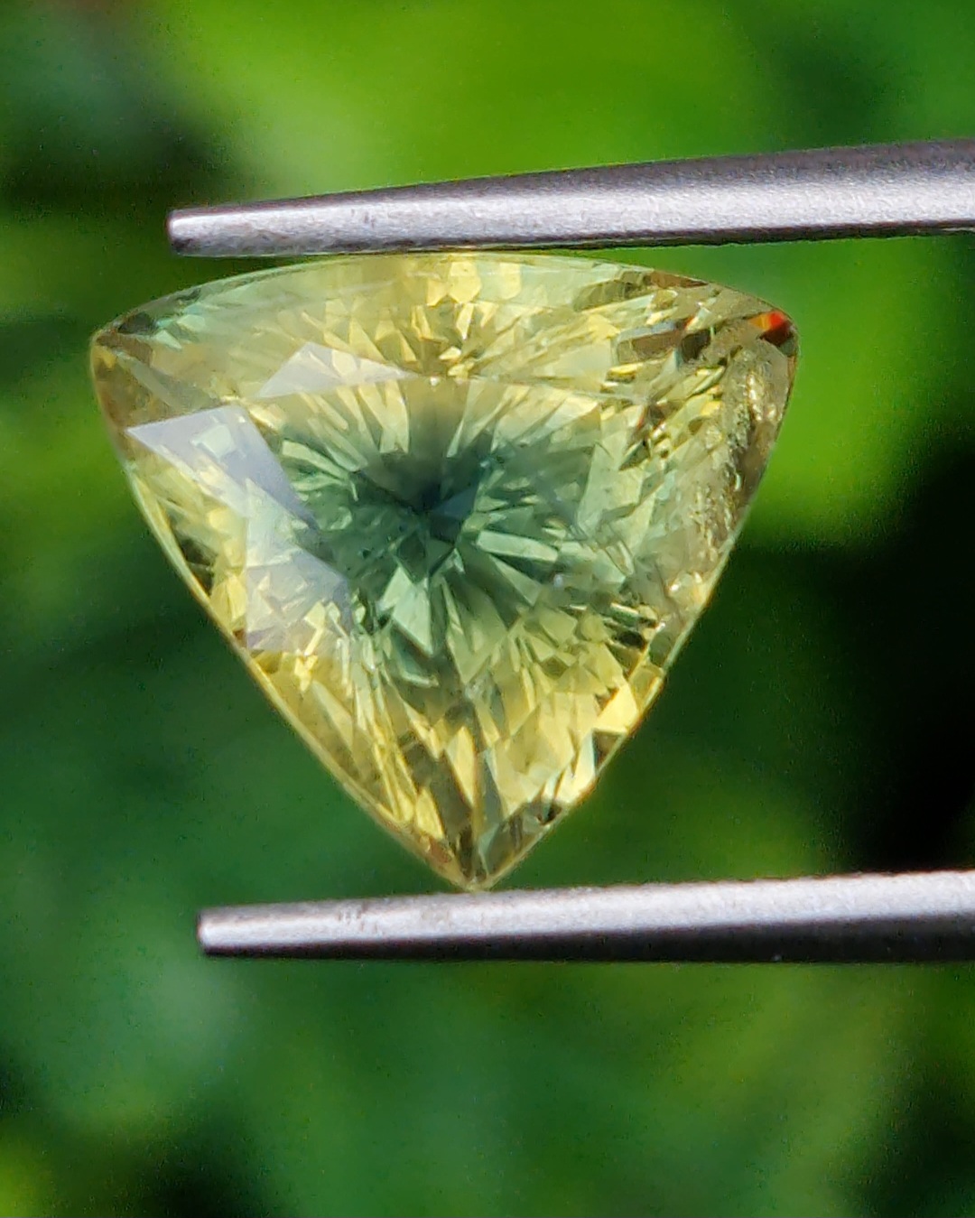 พลอย แซฟไฟร์ 2 สี Bi-Color Sapphire 5.19 กะรัต (Cts.) พลอยแท้ อัญมณีมงคลประจําวันเกิด เครื่องประดับพลอย