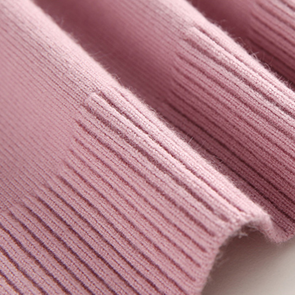 เสื้อคอเต่า แขนยาว ไหมพรมนิ่มถักลาย (12083B)