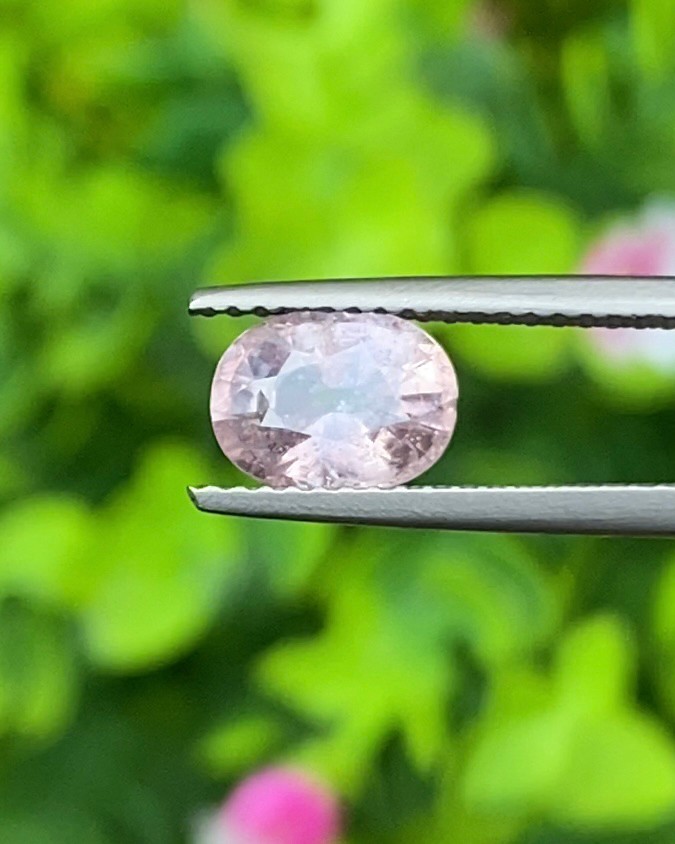 พลอย ชมพู พิ้ง แซฟไฟร์ (Pink Sapphire) 1.70 กะรัต (Cts.) พลอยแท้ อัญมณีมงคลประจําวันเกิด เครื่องประดับพลอย