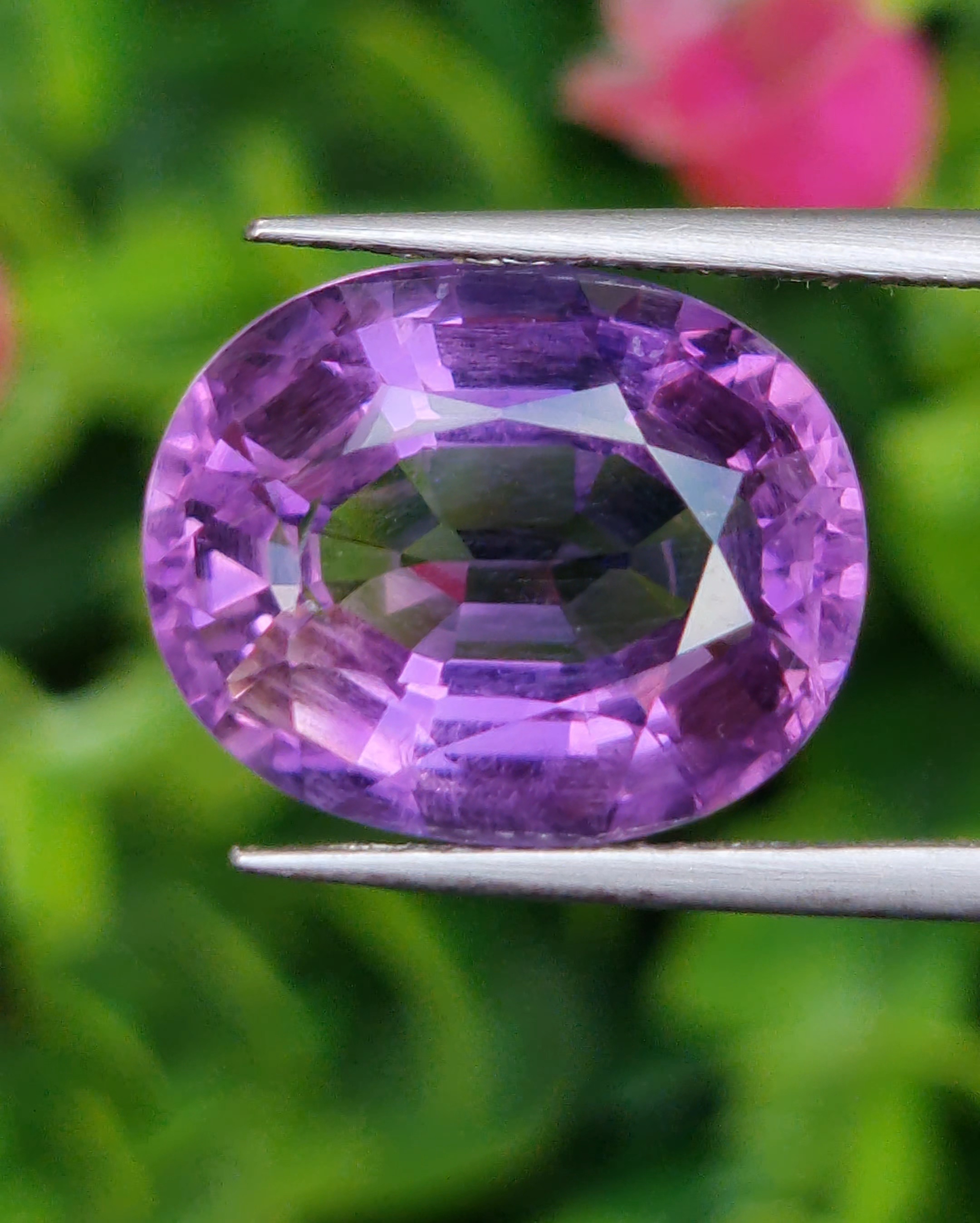 พลอย อเมทิส Amethyst 9.01 กะรัต (Cts.) พลอยแท้ อัญมณีมงคลประจําวันเกิด เครื่องประดับพลอย