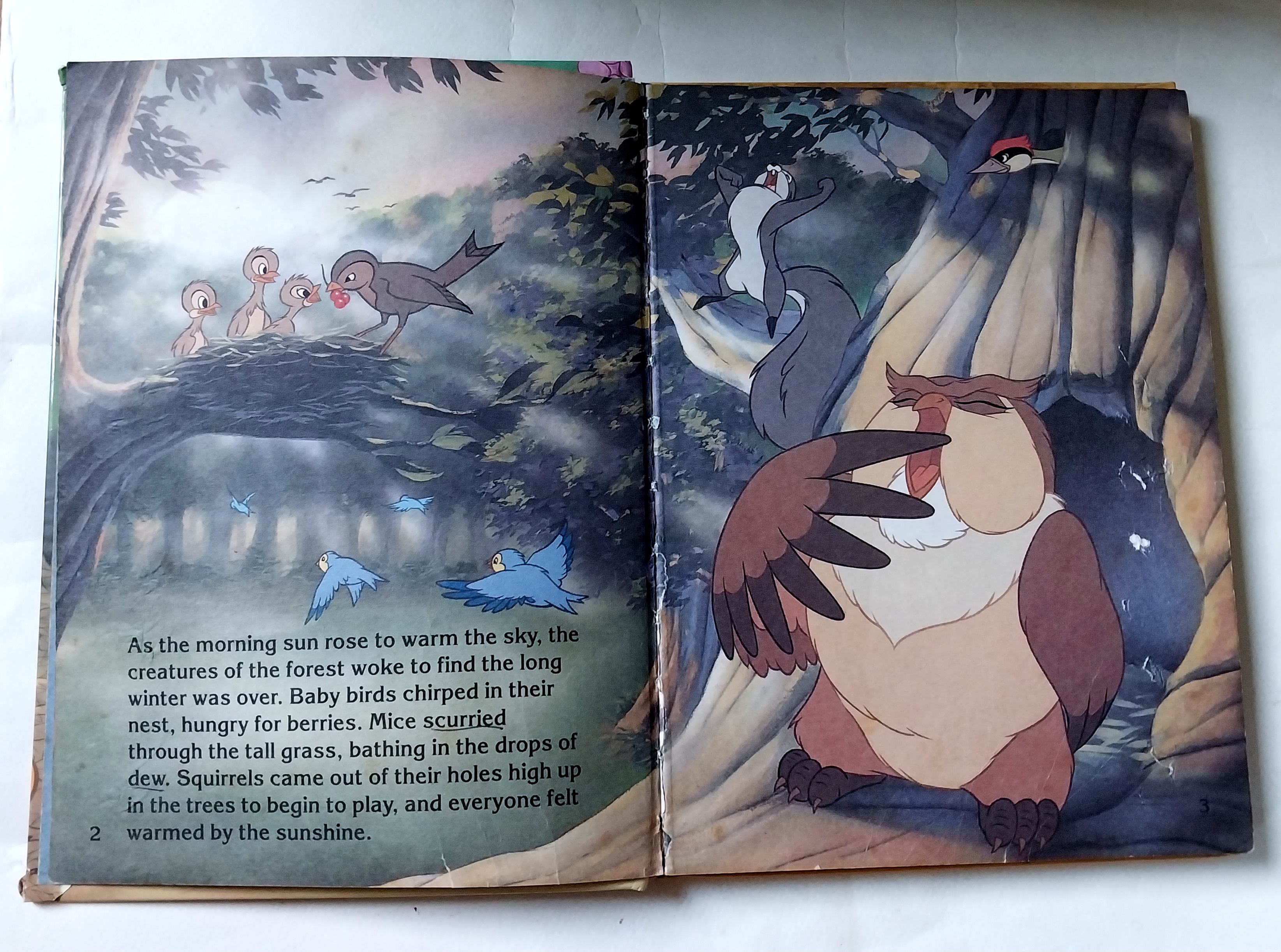 มีหลายภาพ*** มีตำหนิทั้งเล่ม โปรดดูทุกภาพ, หนังสือปกแข็งภาพสวยเรื่องราวน่ารัก** ภาษาอังกฤษ แบมบี้ Bambi จากดิสนีย์ Memorable Movie Stories