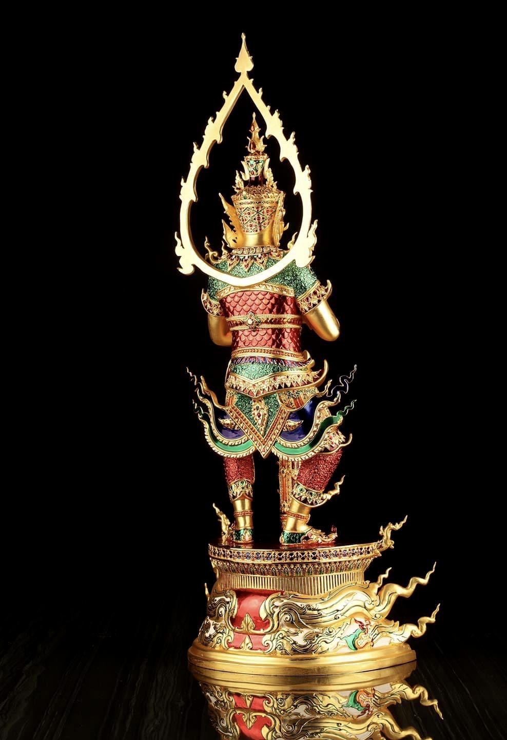 ท้าวเวสสุวรรณโณ #อาจารย์สุชาติ แซ่จิว รายการAP เนื้อบรอนซ์นอก เคลือบทองคำแท้ลงยา ขนาดสูง 23 นิ้ว