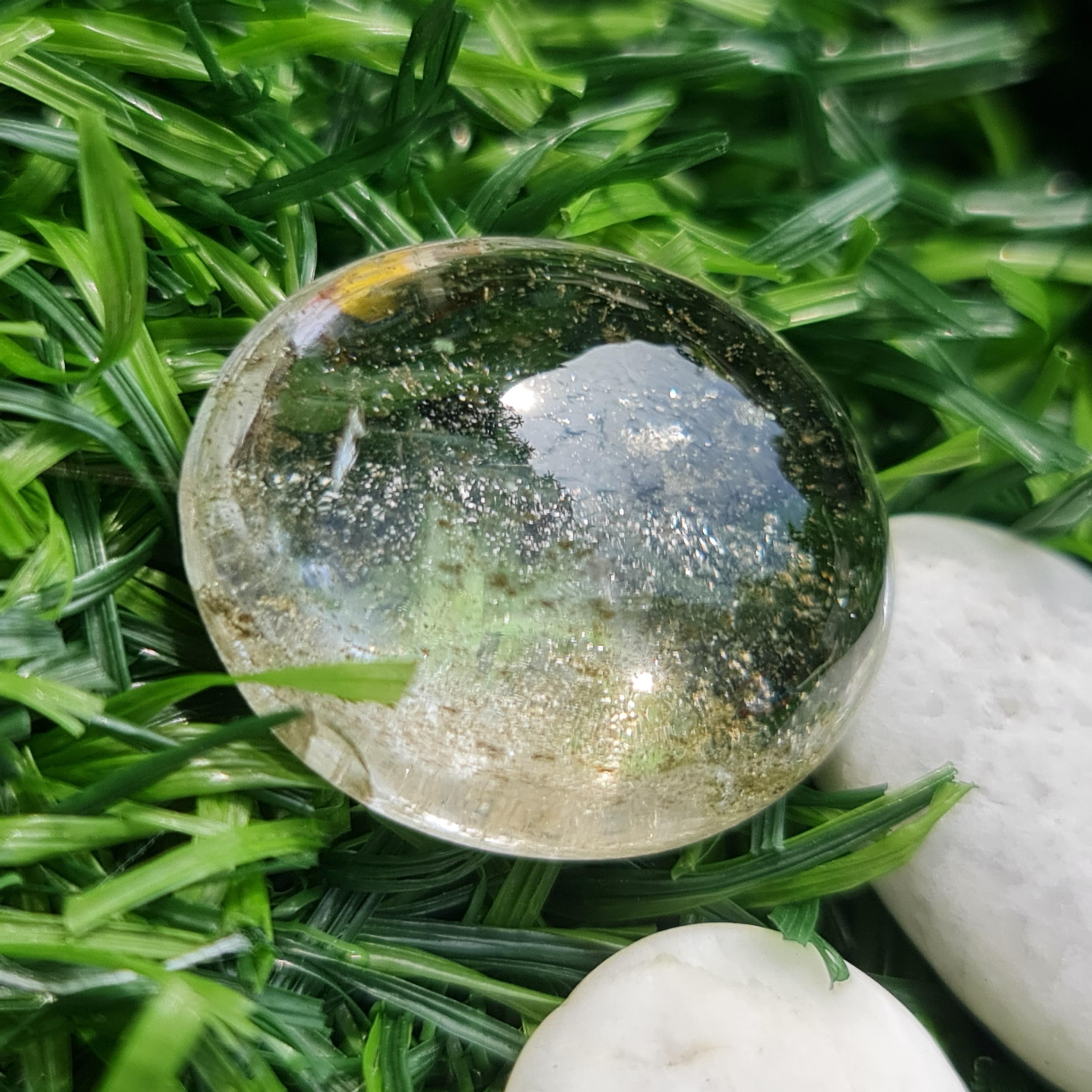 โป่งข่าม ควอตซ์ Rutilated Quartz 30.79กะรัต Cts. พลอยแท้ อัญมณีมงคลประจําวันเกิด เครื่องประดับพลอย
