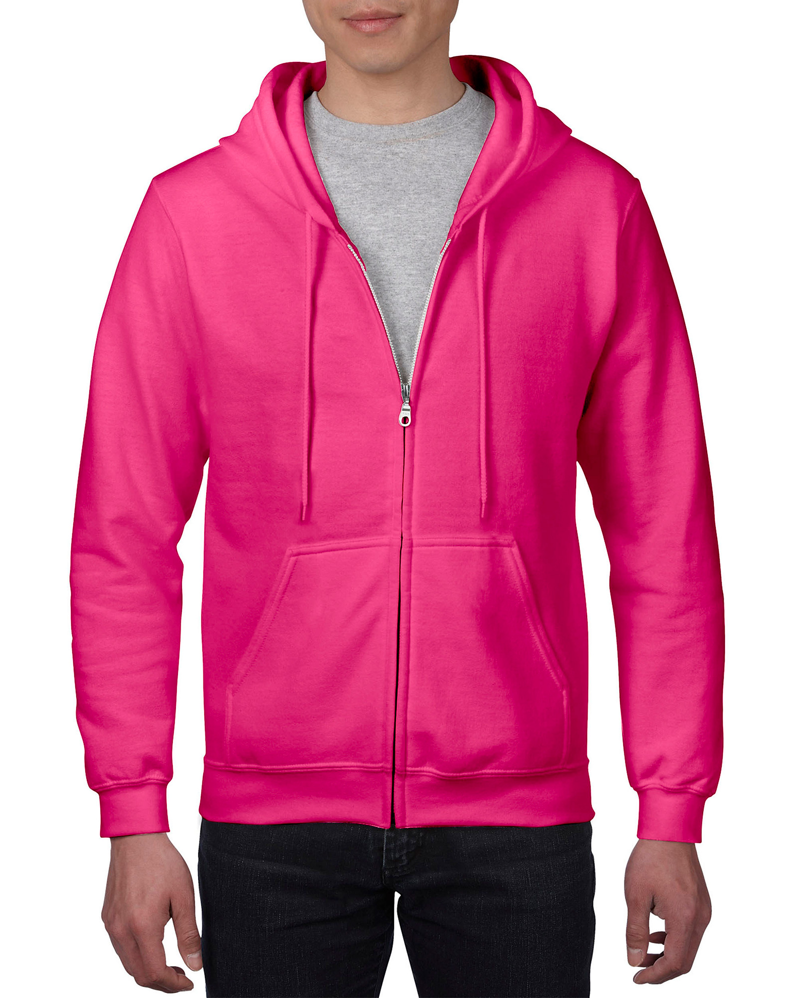 เสื้อยืด GILDAN 88600 เสื้อฟลีชฮู้ดแบบมีซิป